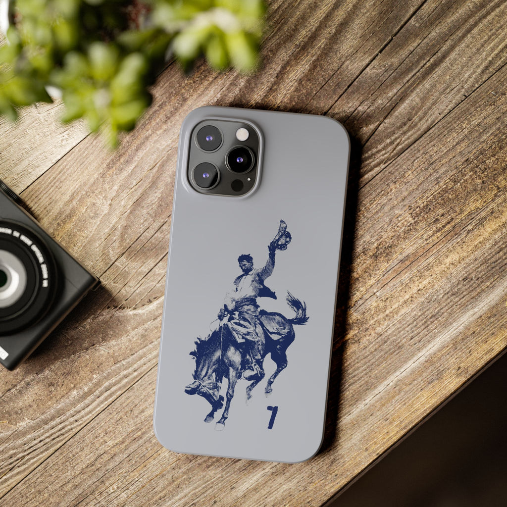 Vintage Rodeo Cowboy Illustration Slim Protective Case