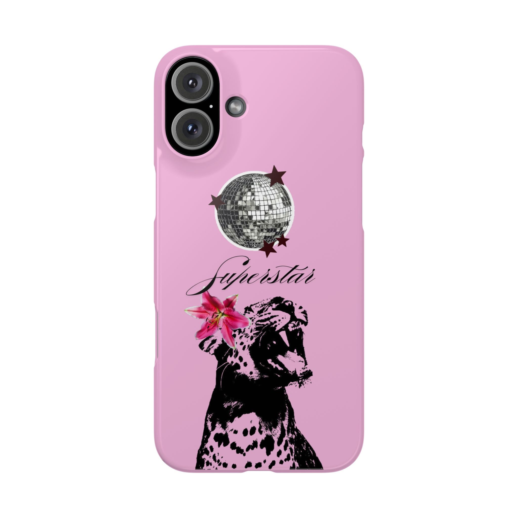 Pink Disco Cheetah "Superstar".