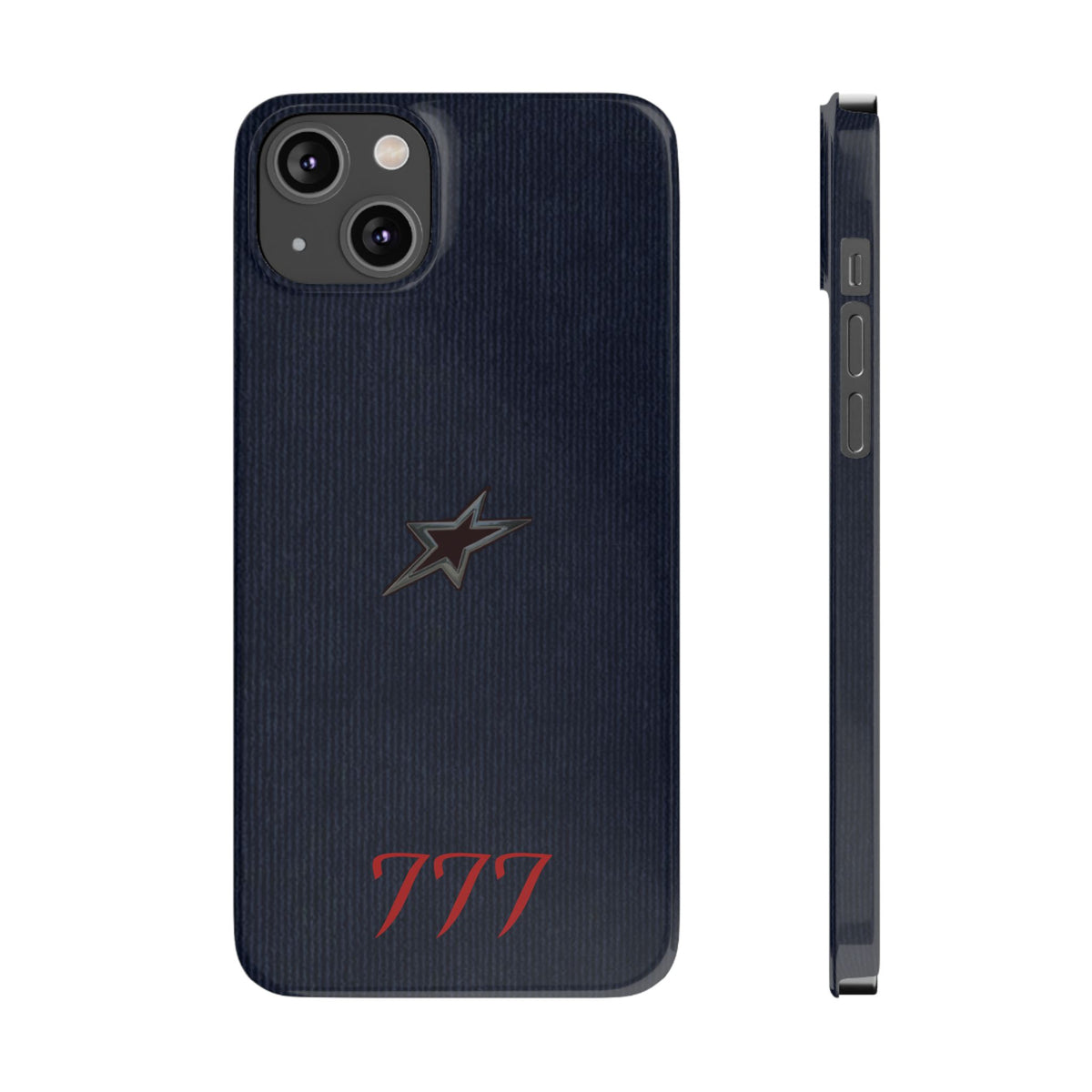 Navy Star Accent with Red 777 Monogram