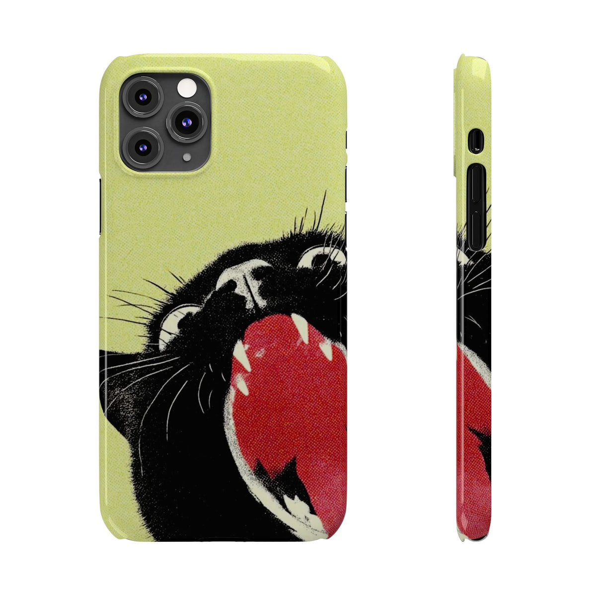 Black Cat Cute Retro Kitty Phone Cover