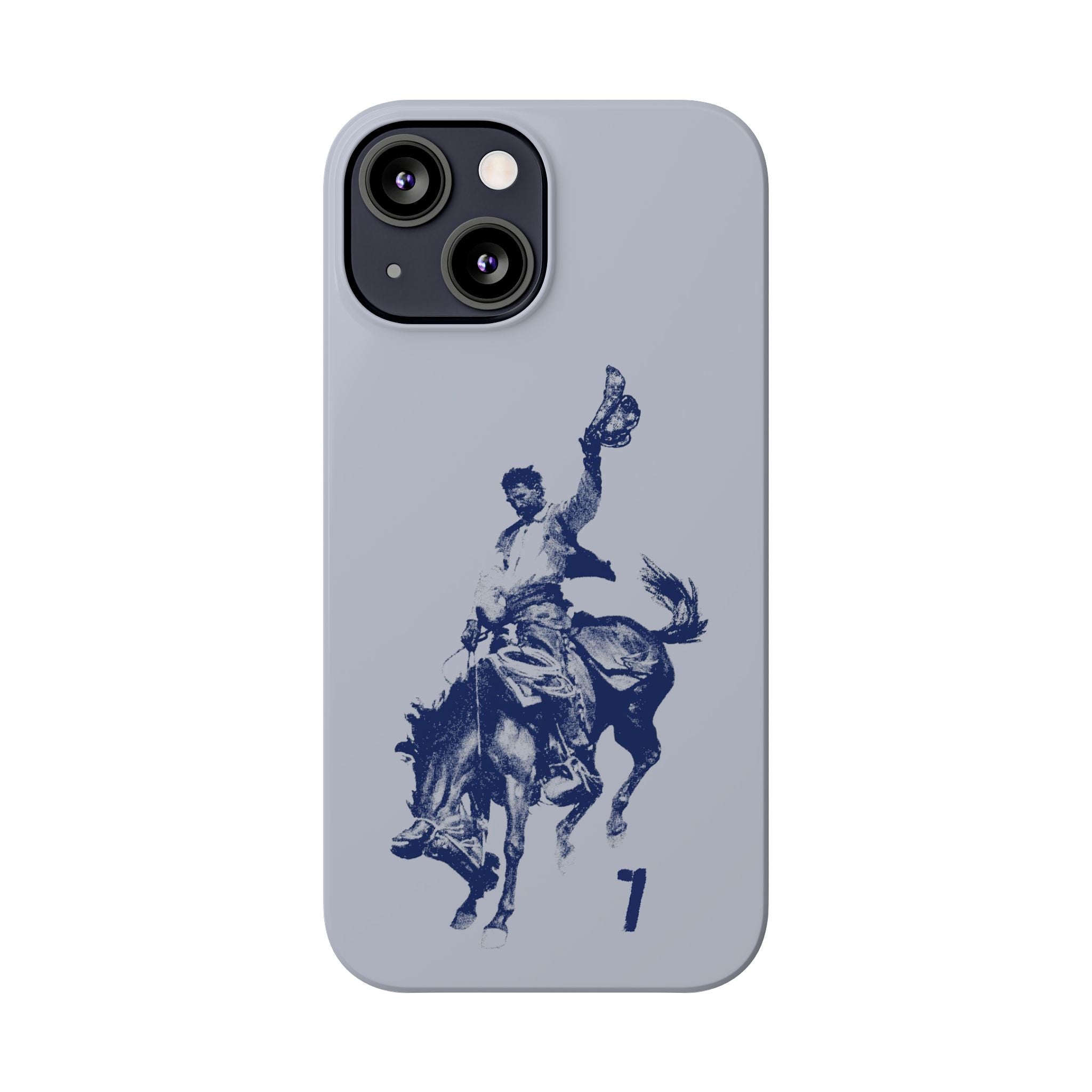Vintage Rodeo Cowboy Illustration Slim Protective Case