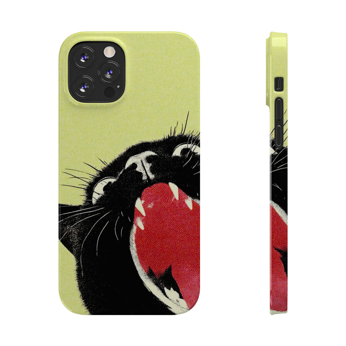 Black Cat Cute Retro Kitty Phone Cover