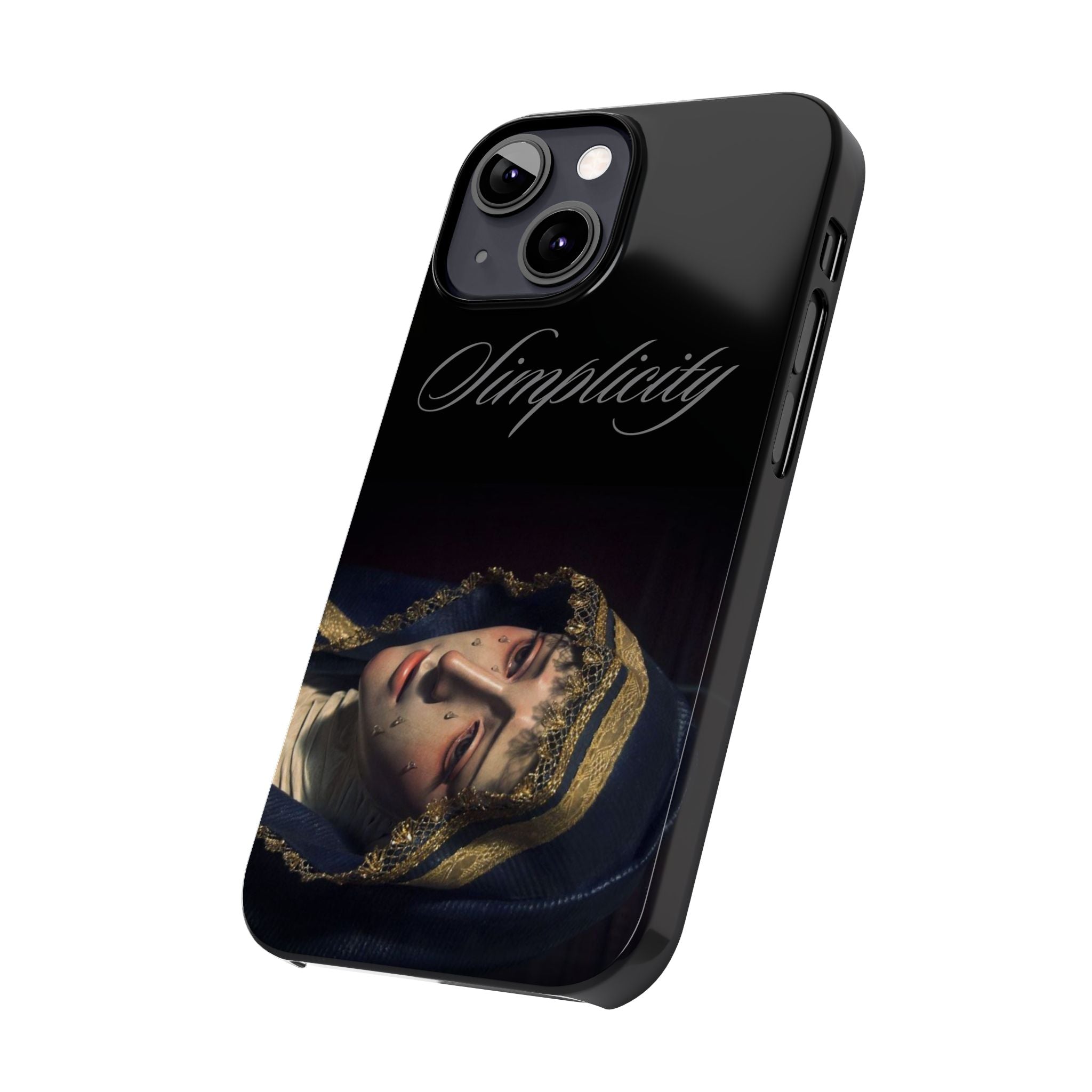 Simplicity Portrait Slim Phone Case — Elegant Vintage Art Cover