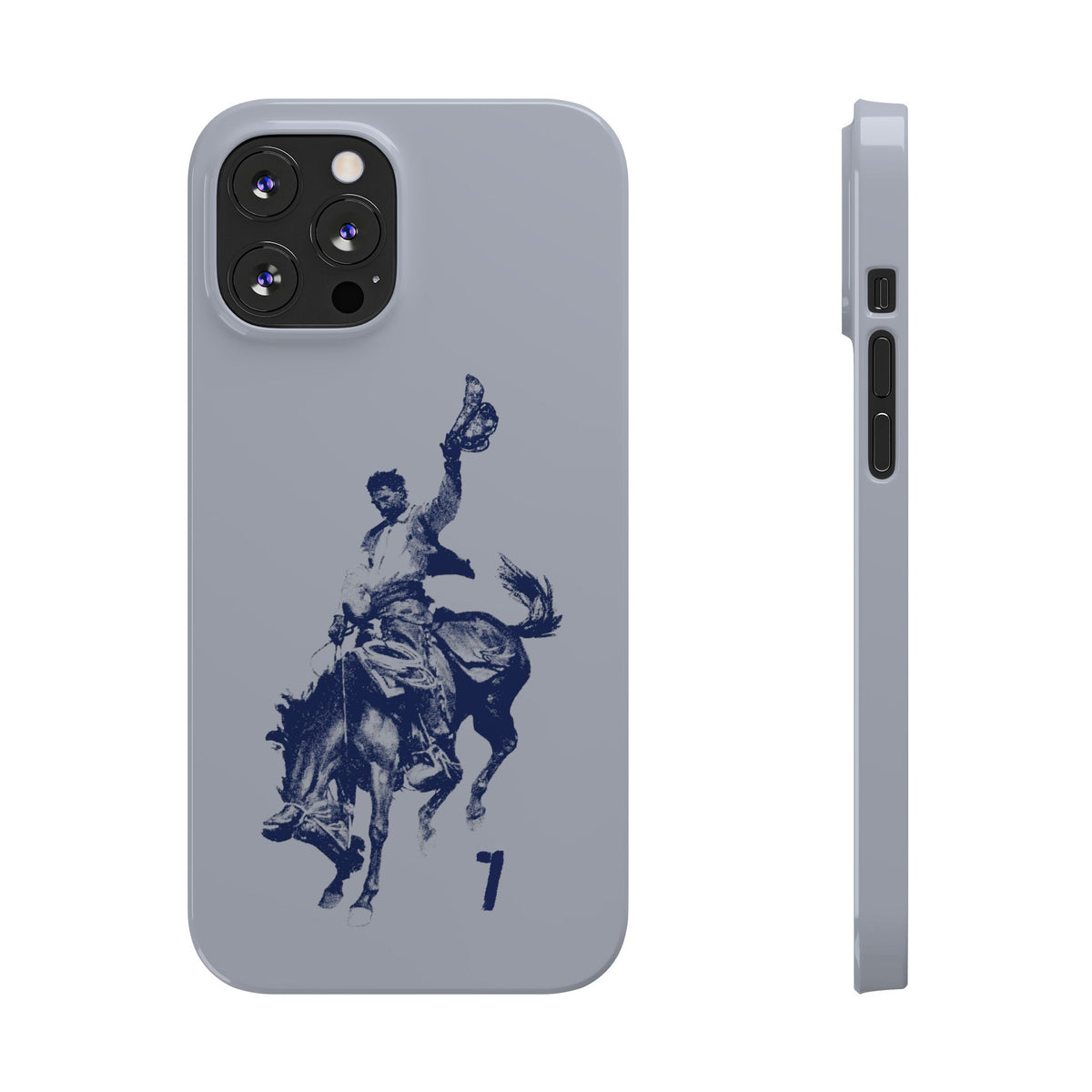 Vintage Rodeo Cowboy Illustration Slim Protective Case