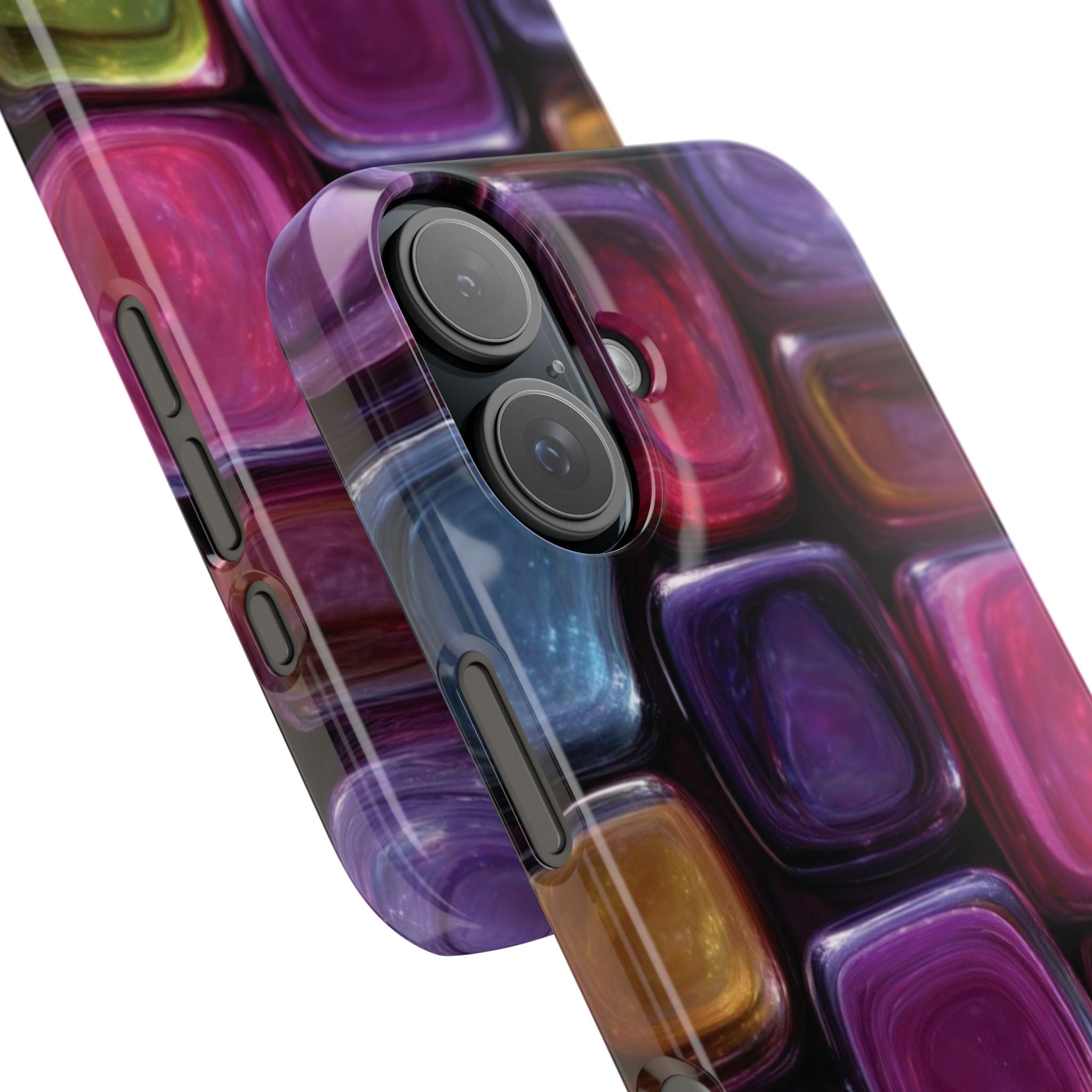 Slim Phone Case — Colorful Abstract Paint Palette Design