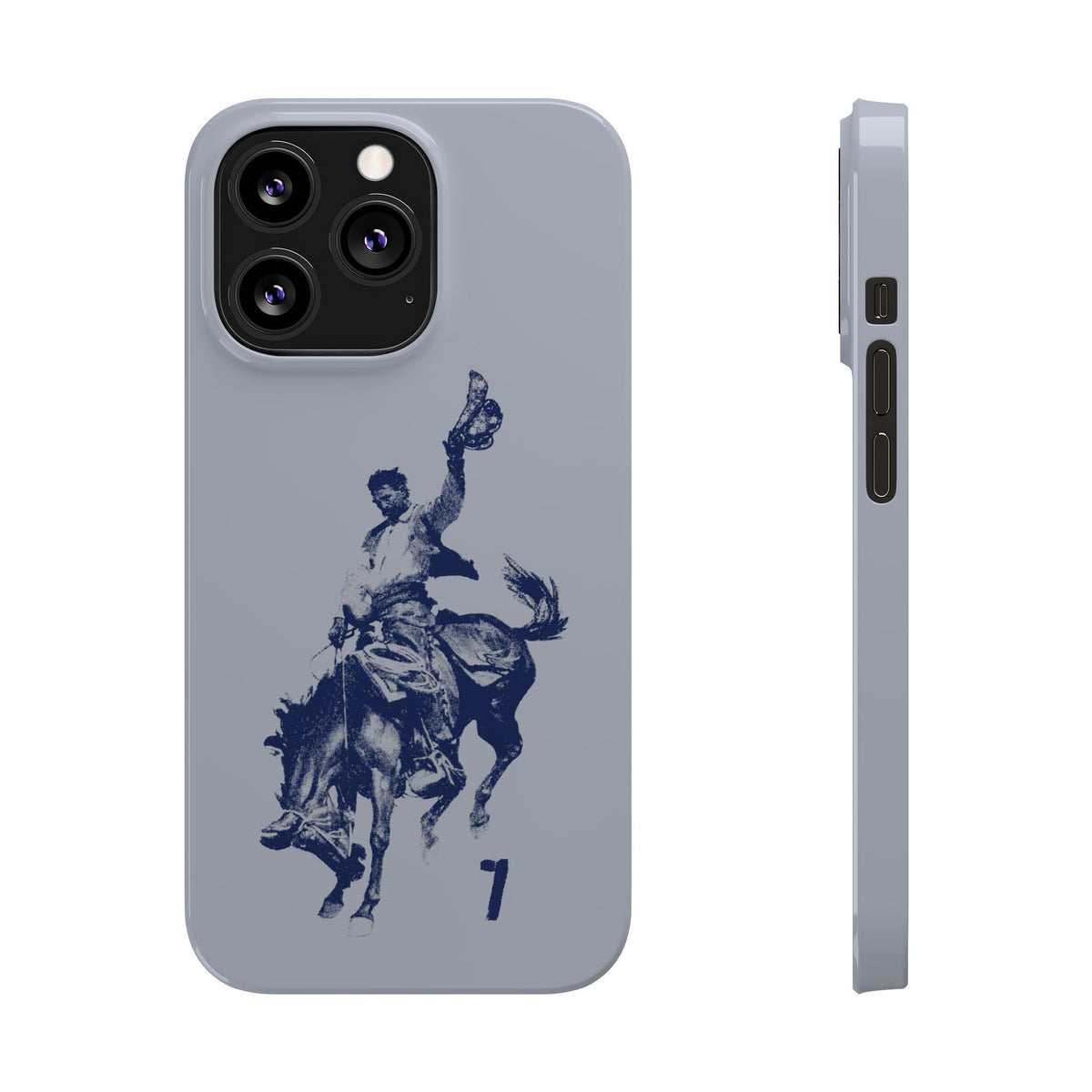 Vintage Rodeo Cowboy Illustration Slim Protective Case