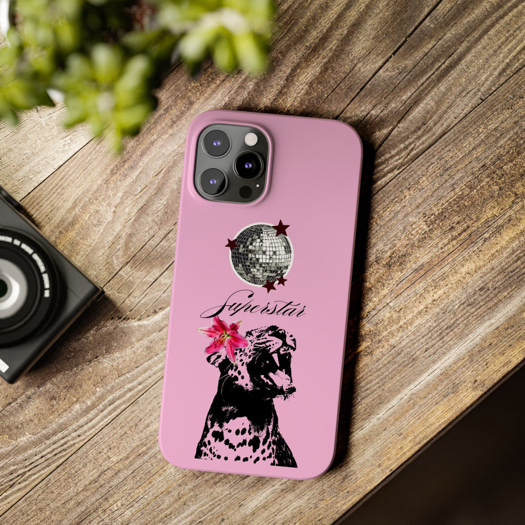 Pink Disco Cheetah "Superstar".