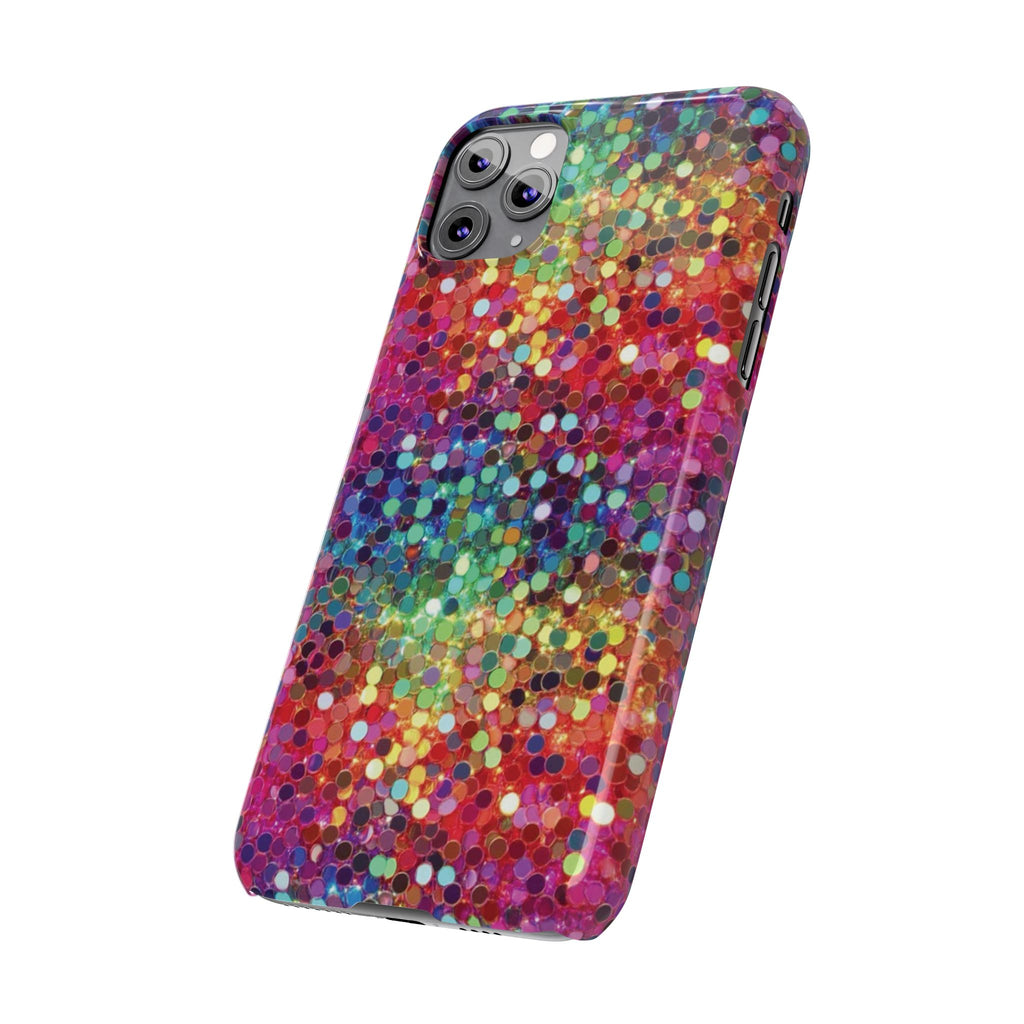 Colorful Glitter Confetti Dot Galaxy Pattern