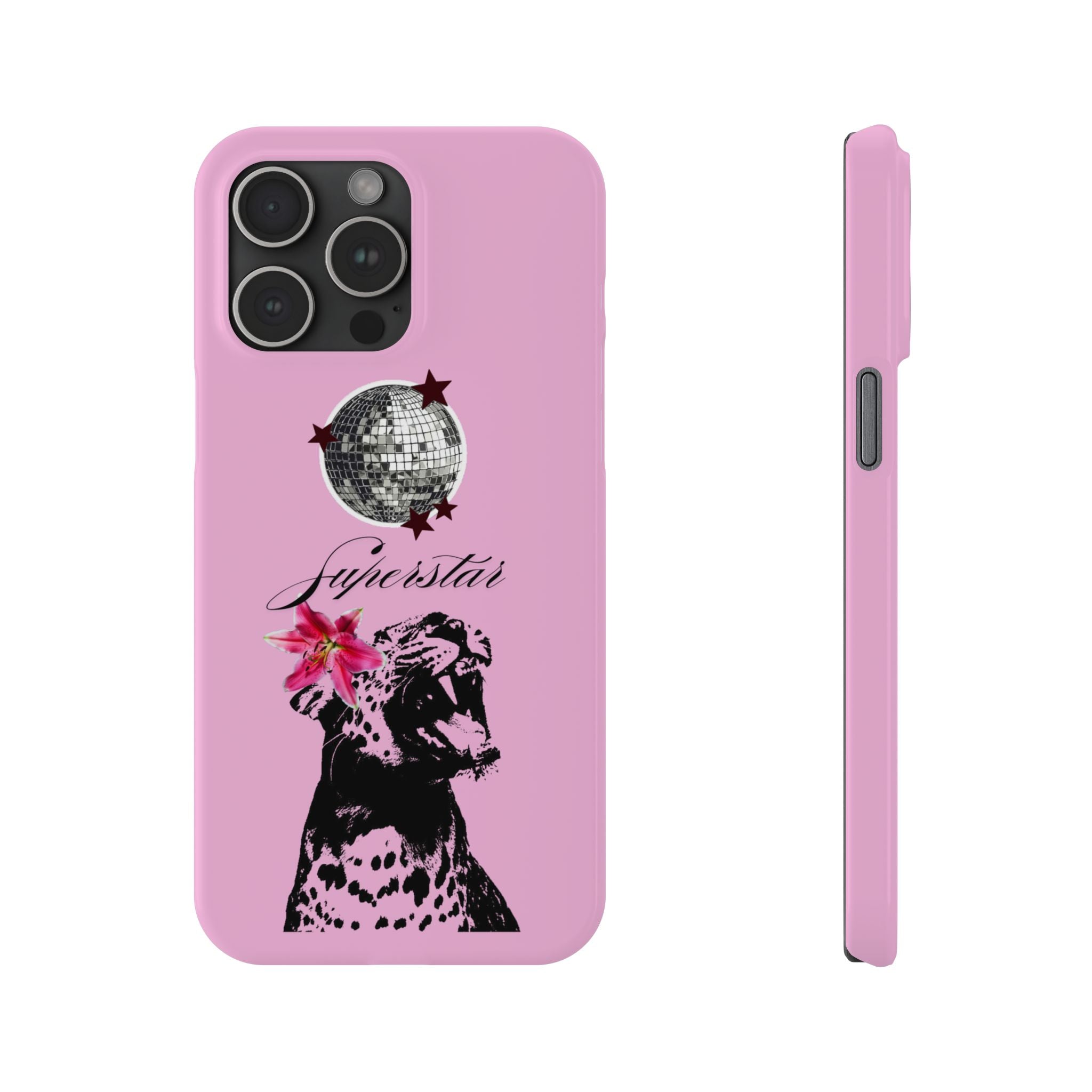 Pink Disco Cheetah "Superstar".