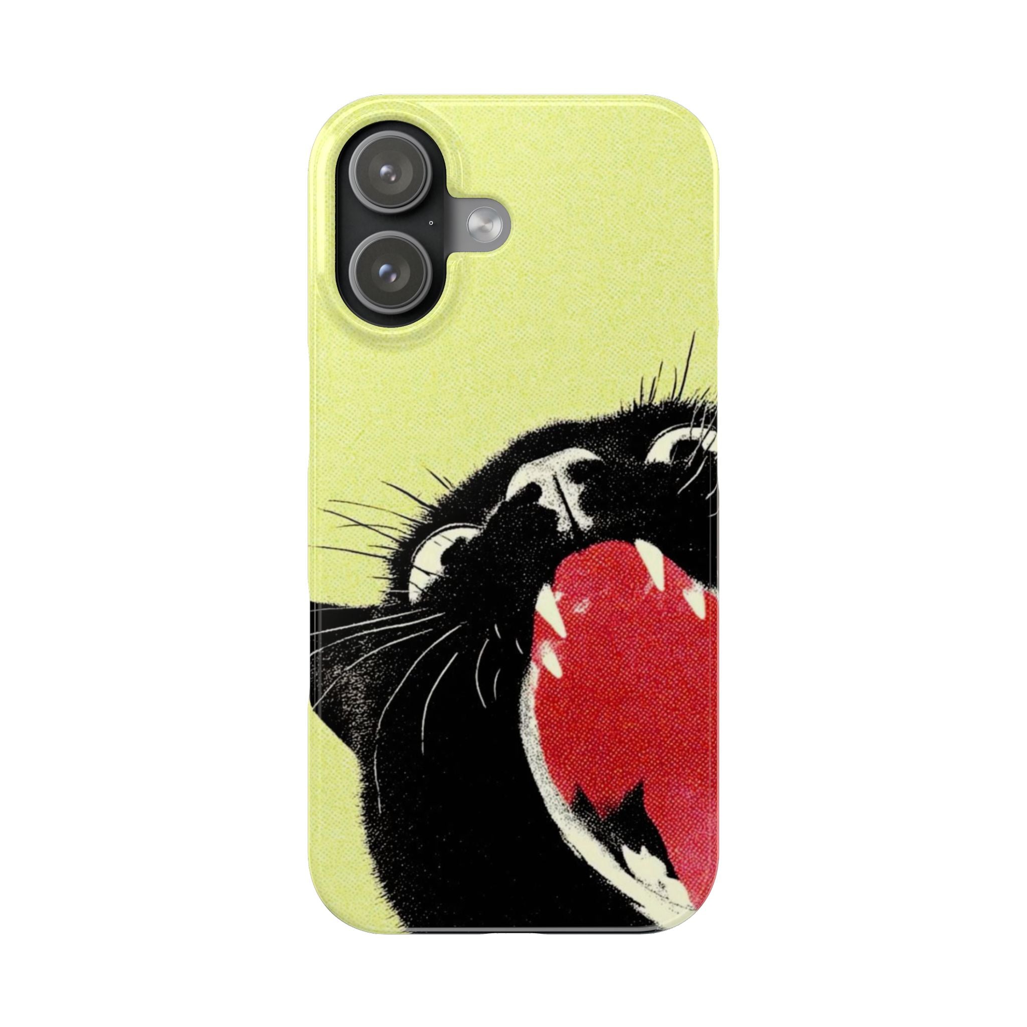 Black Cat Cute Retro Kitty Phone Cover