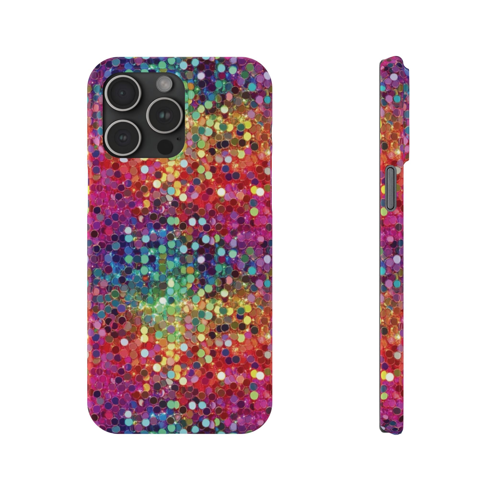 Colorful Glitter Confetti Dot Galaxy Pattern