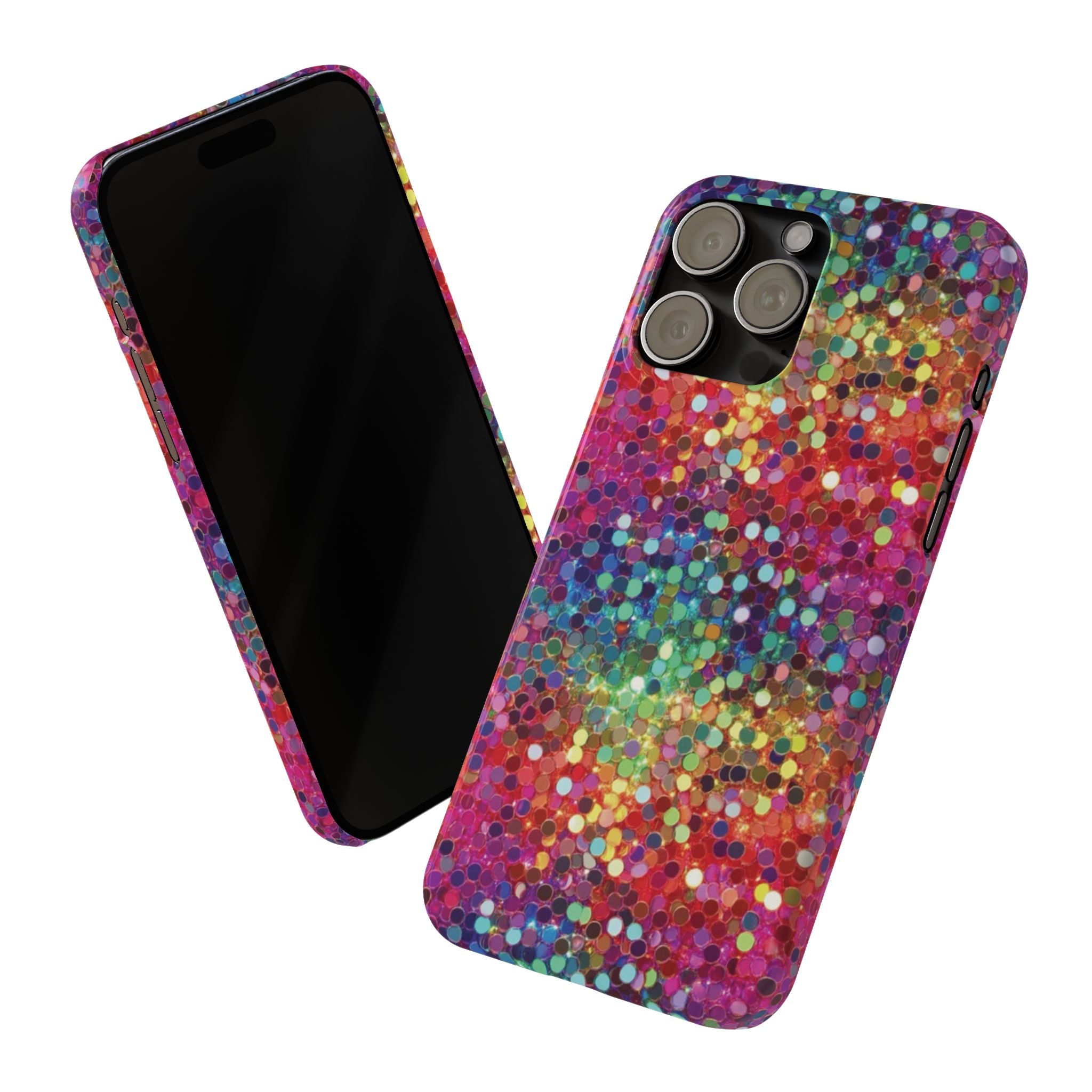 Colorful Glitter Confetti Dot Galaxy Pattern