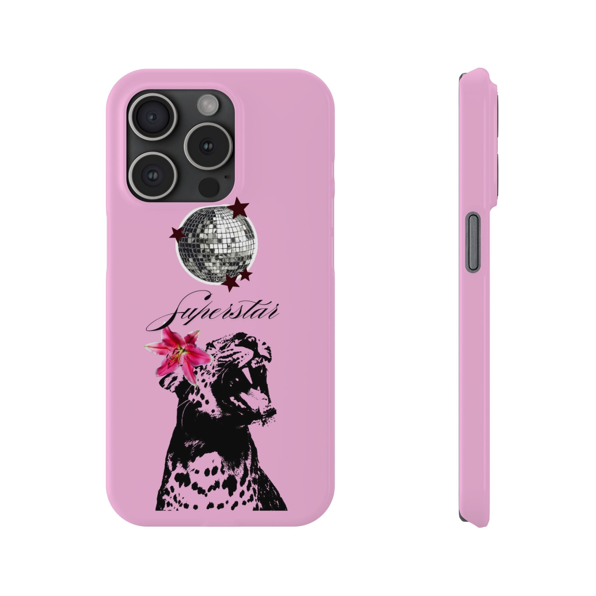 Pink Disco Cheetah "Superstar".