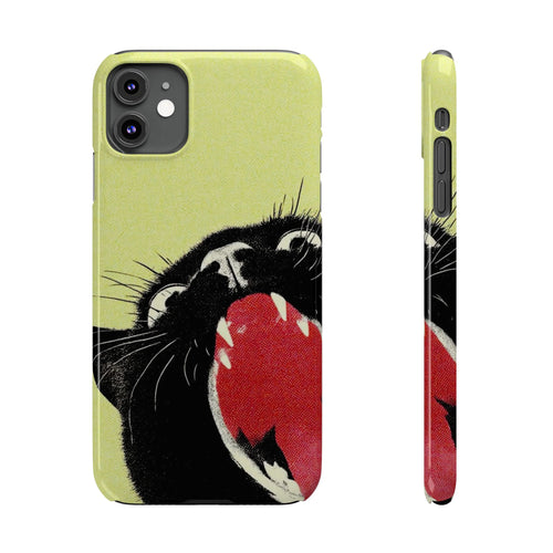 Black Cat Cute Retro Kitty Phone Cover