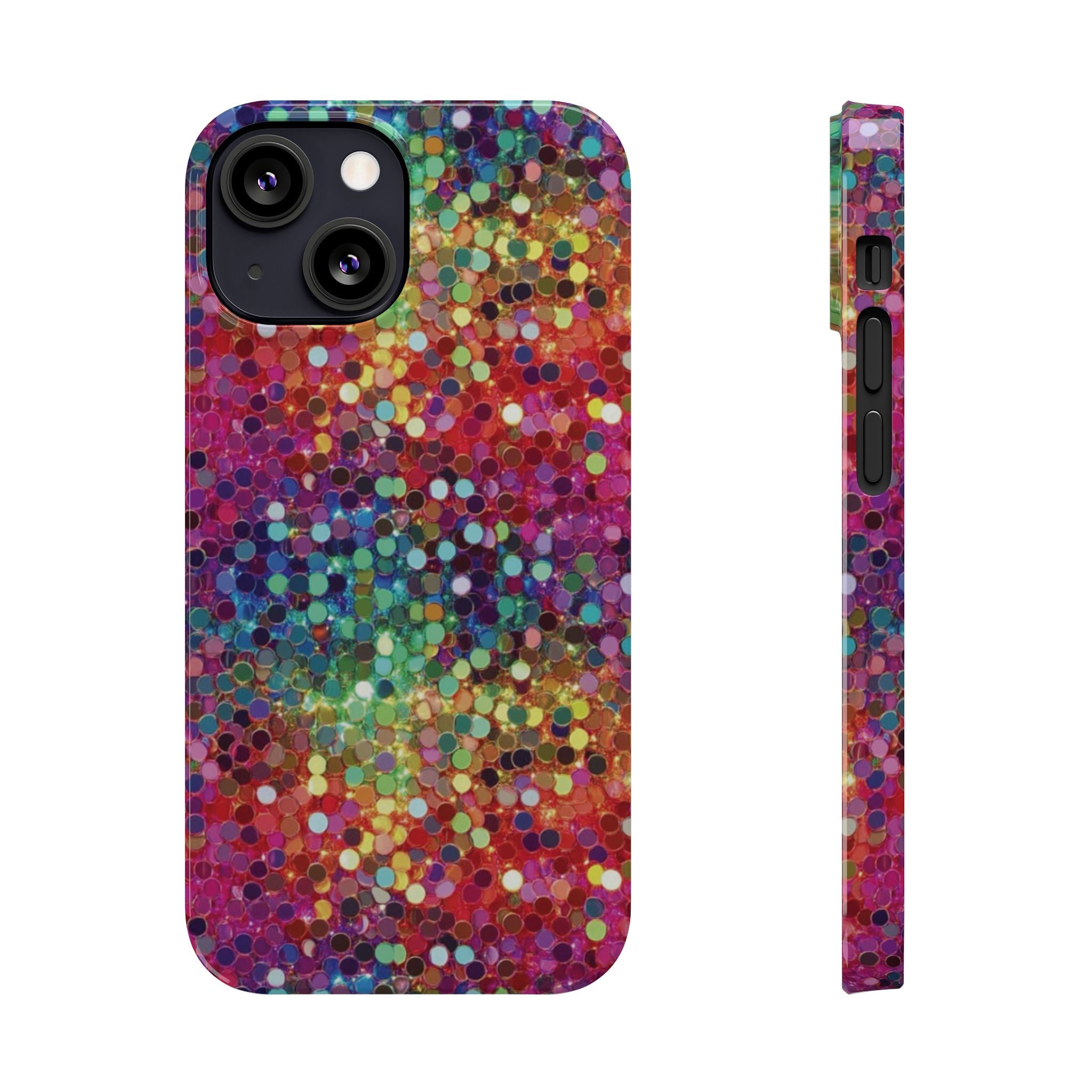 Colorful Glitter Confetti Dot Galaxy Pattern