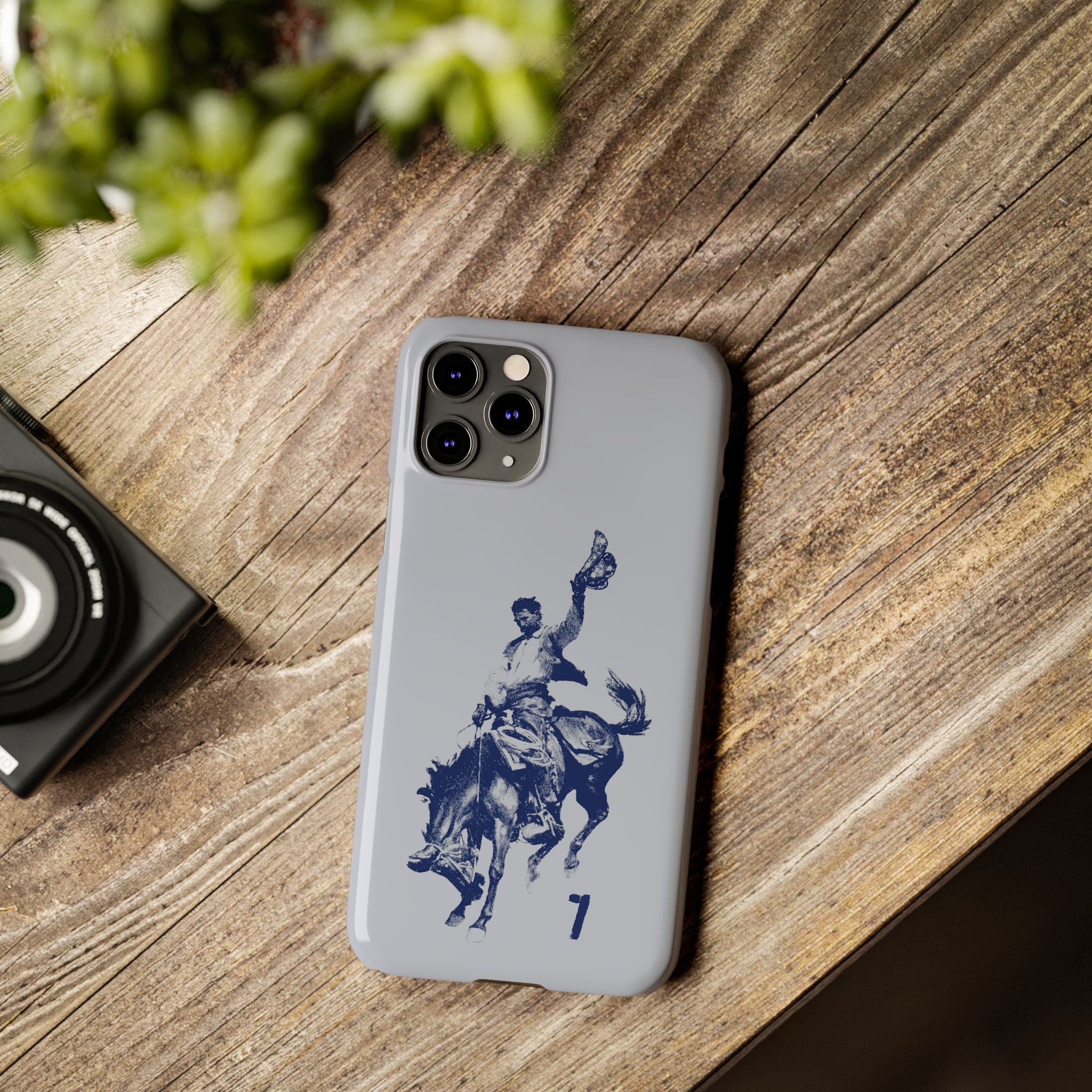 Vintage Rodeo Cowboy Illustration Slim Protective Case