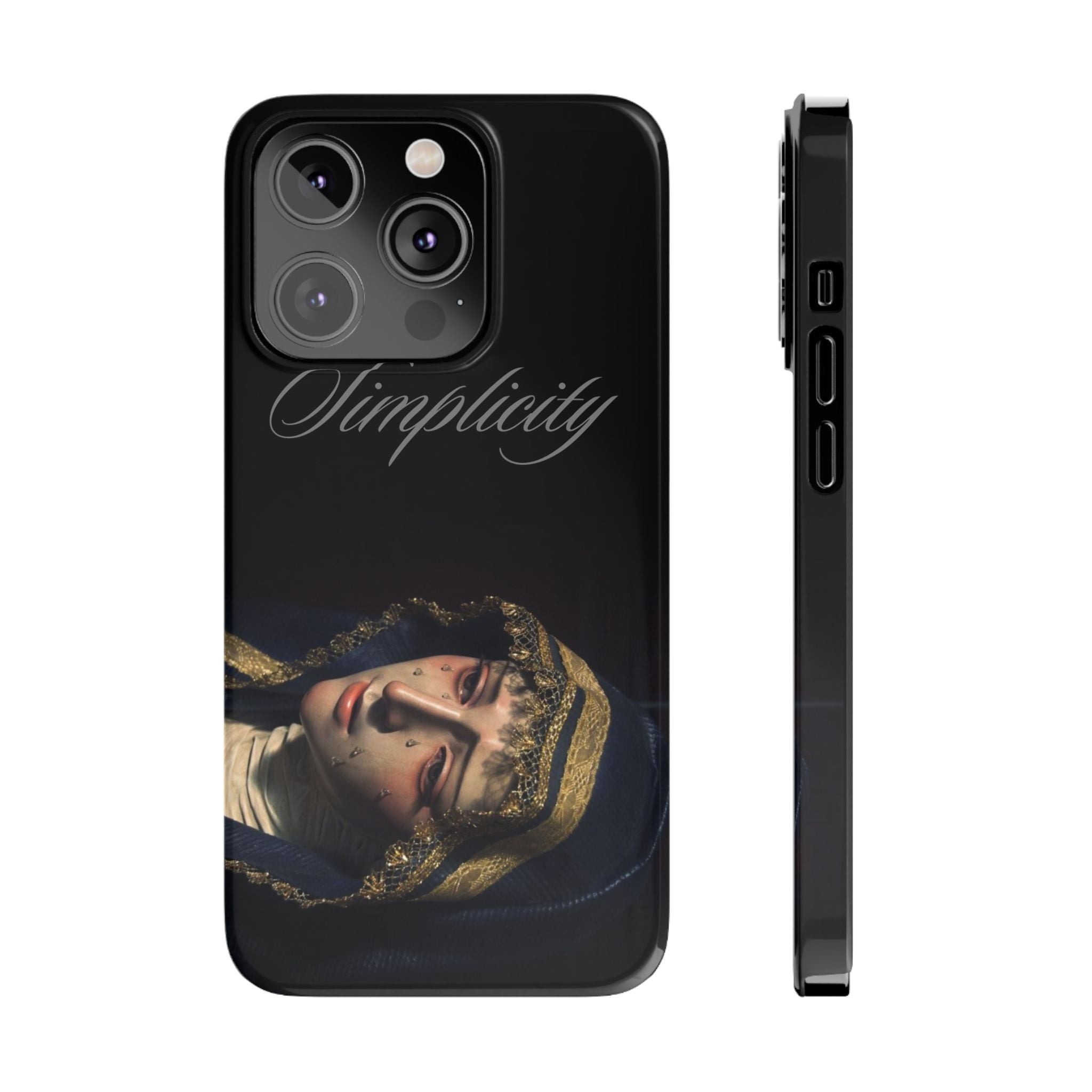 Simplicity Portrait Slim Phone Case — Elegant Vintage Art Cover