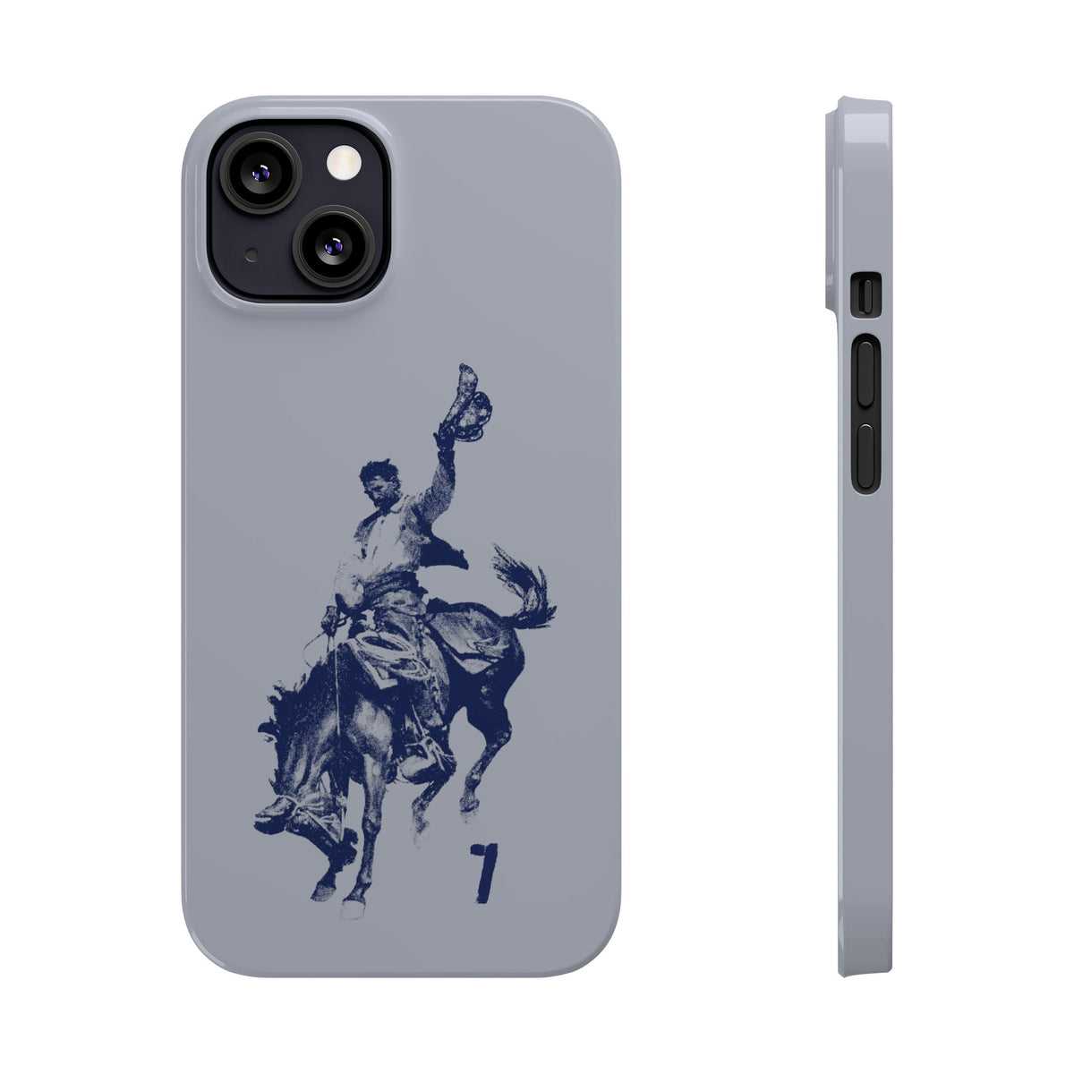 Vintage Rodeo Cowboy Illustration Slim Protective Case
