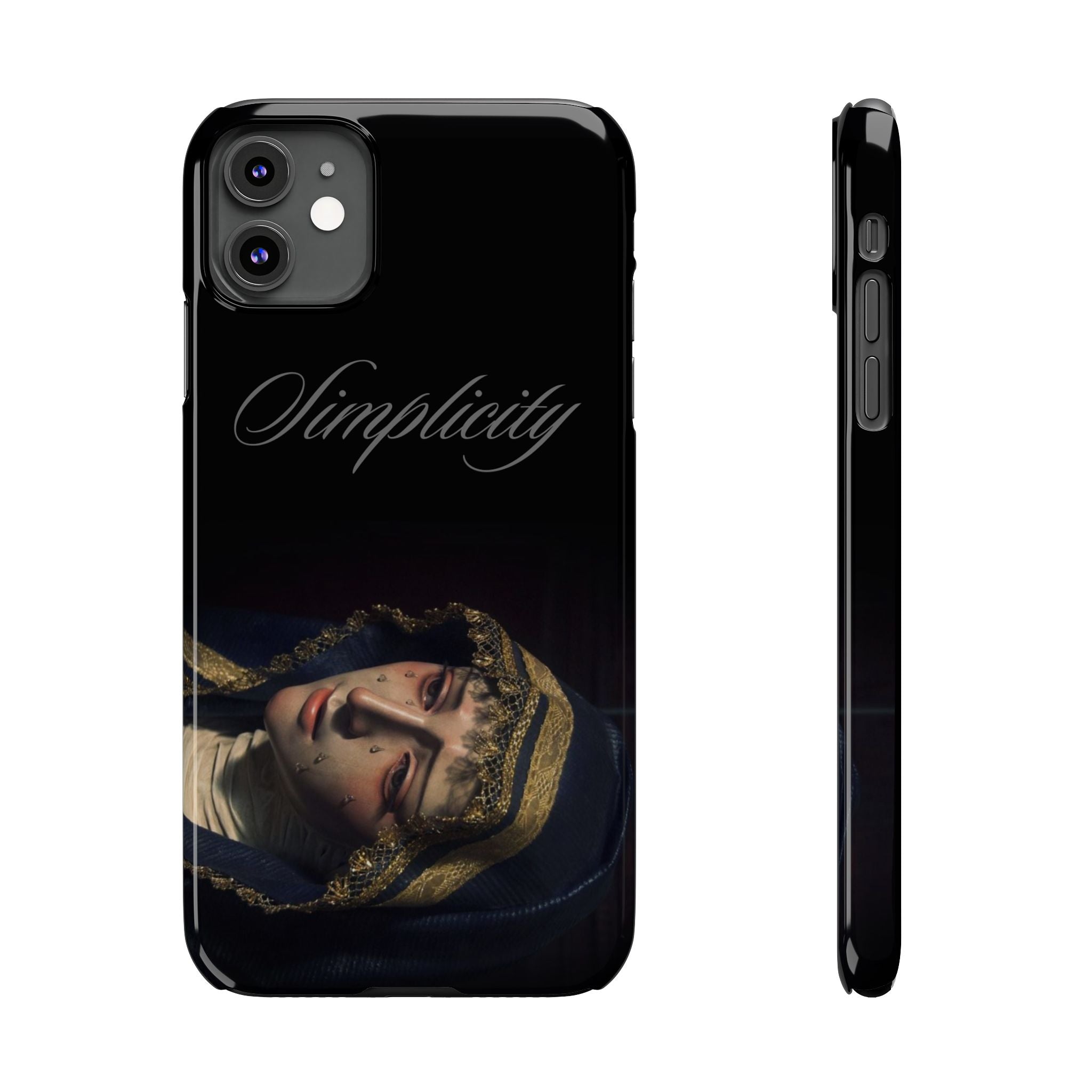 Simplicity Portrait Slim Phone Case — Elegant Vintage Art Cover