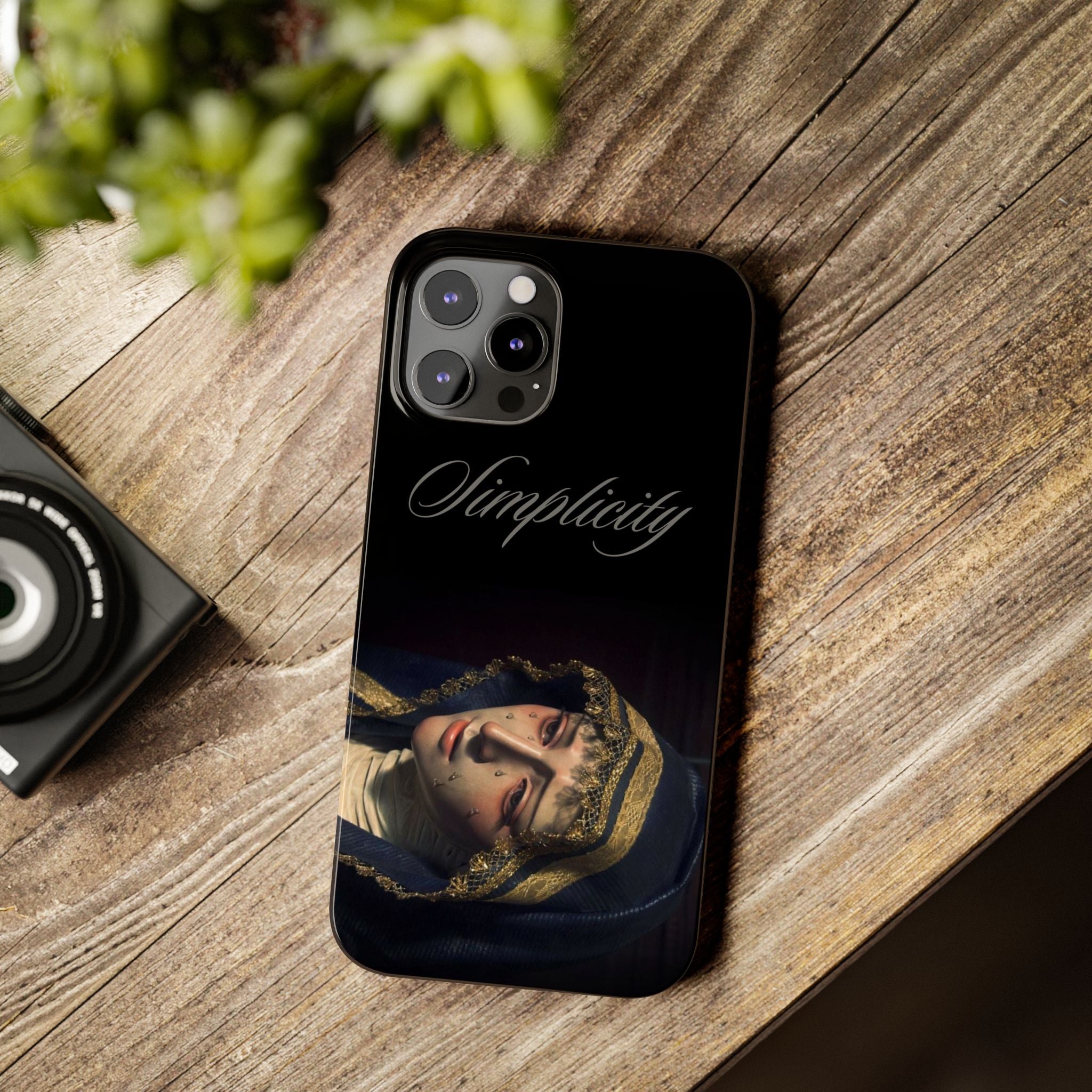 Simplicity Portrait Slim Phone Case — Elegant Vintage Art Cover