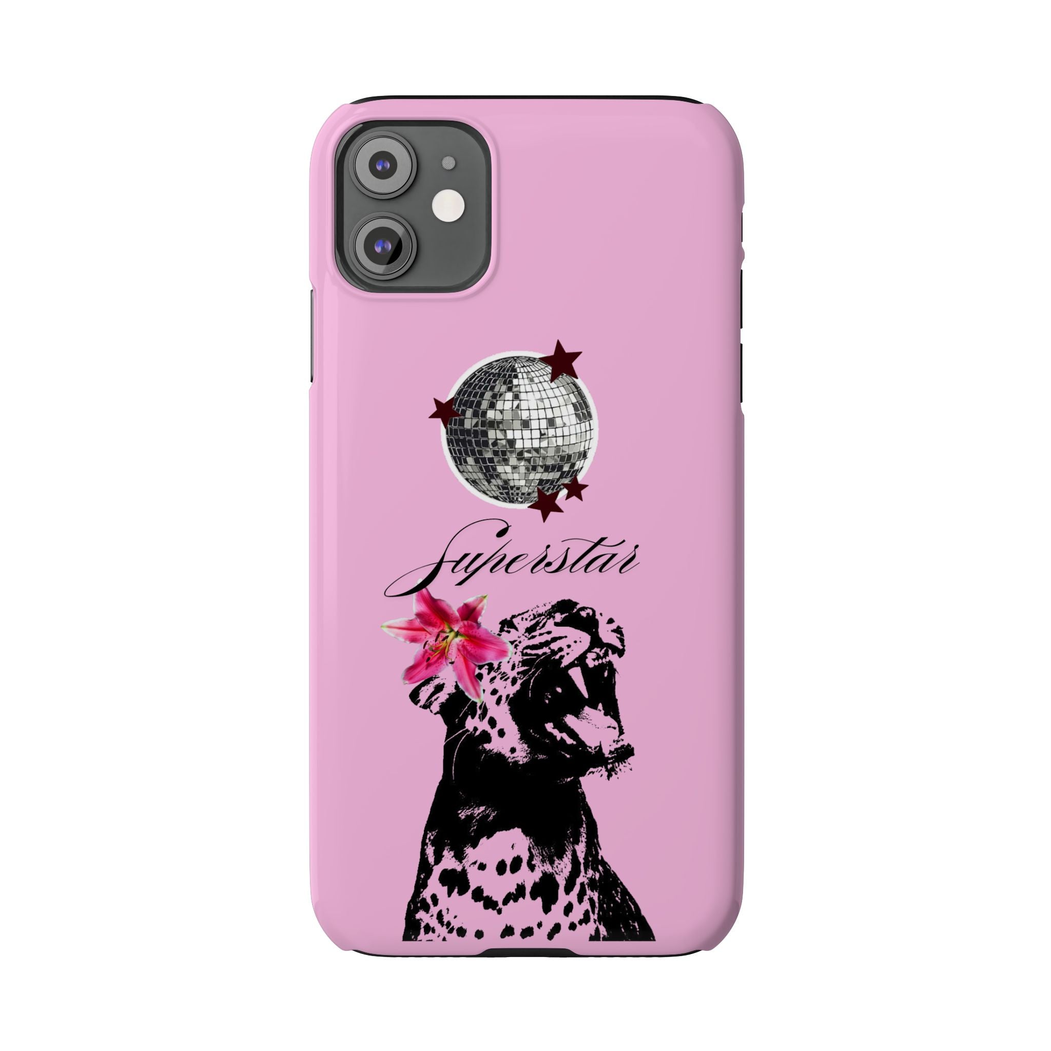 Pink Disco Cheetah "Superstar".