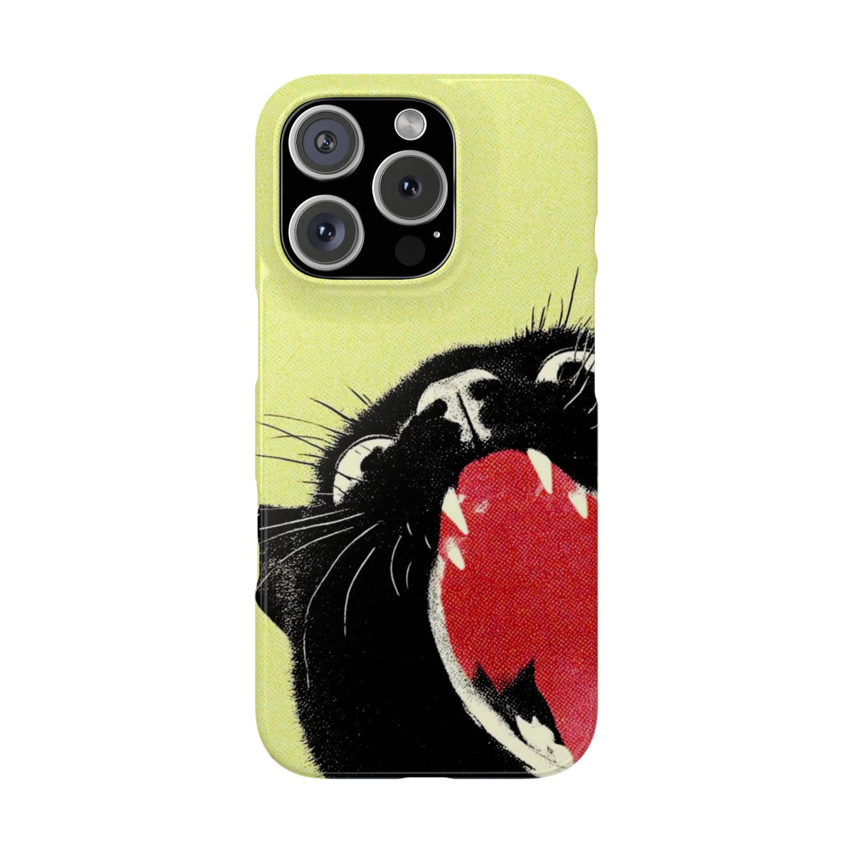 Black Cat Cute Retro Kitty Phone Cover
