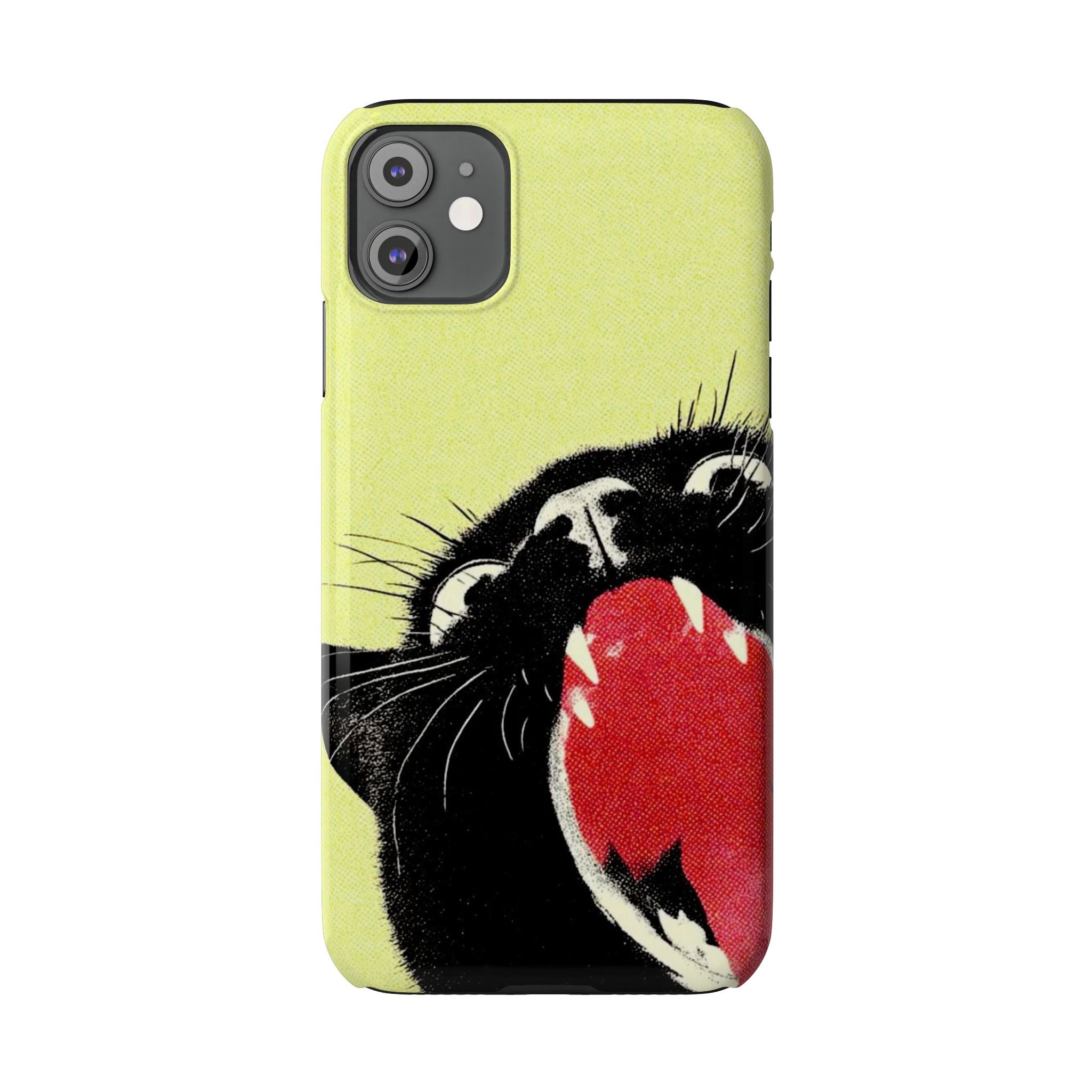 Black Cat Cute Retro Kitty Phone Cover