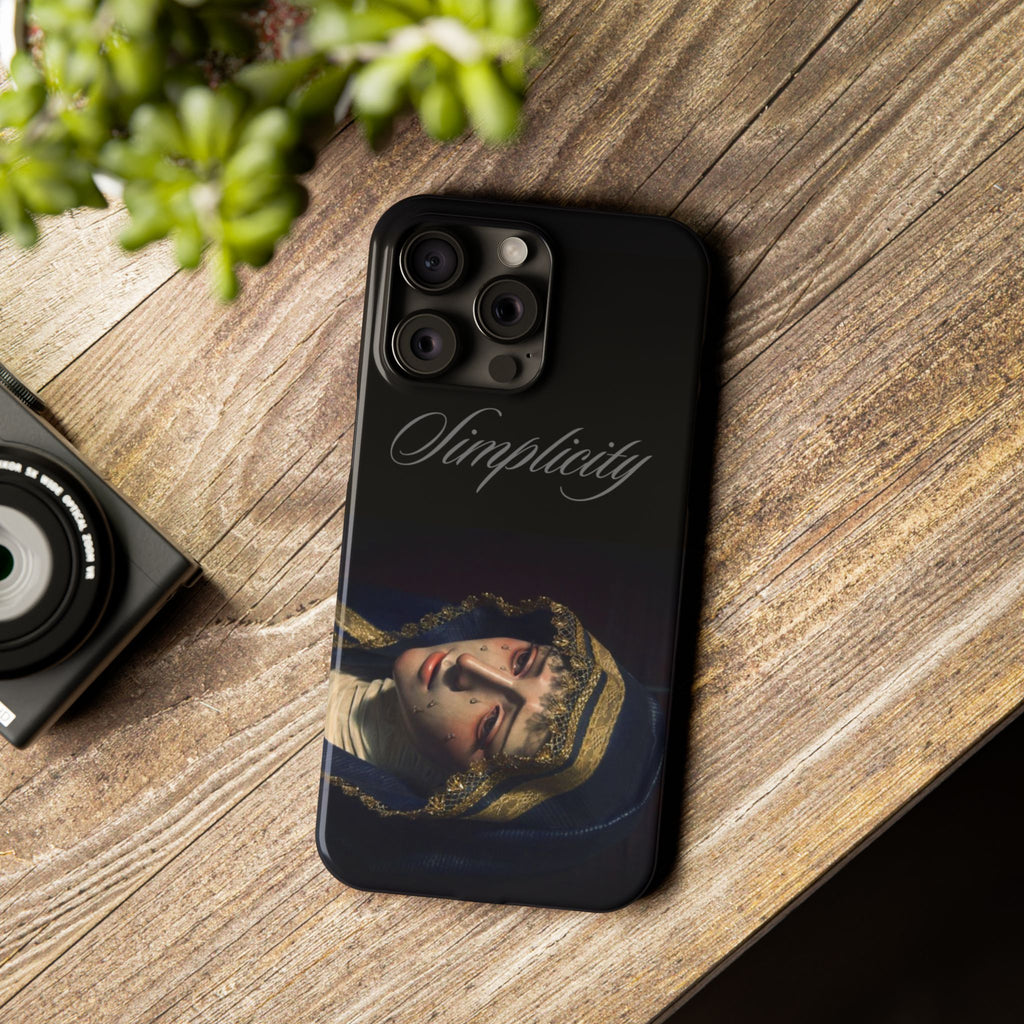 Simplicity Portrait Slim Phone Case — Elegant Vintage Art Cover