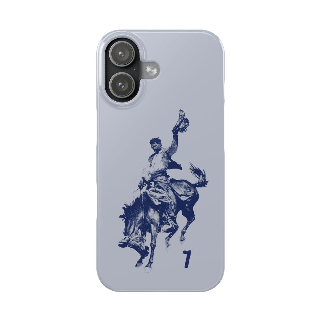 Vintage Rodeo Cowboy Illustration Slim Protective Case