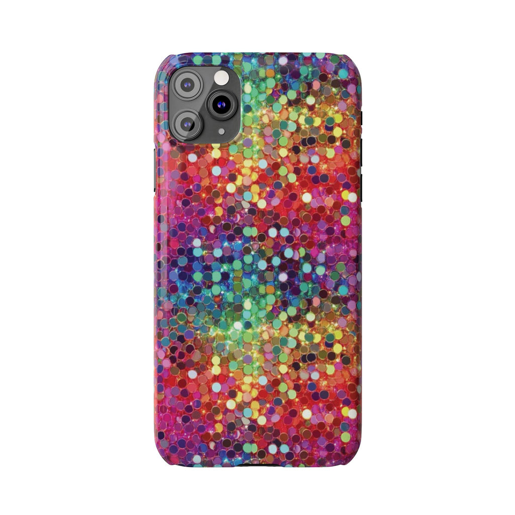 Colorful Glitter Confetti Dot Galaxy Pattern