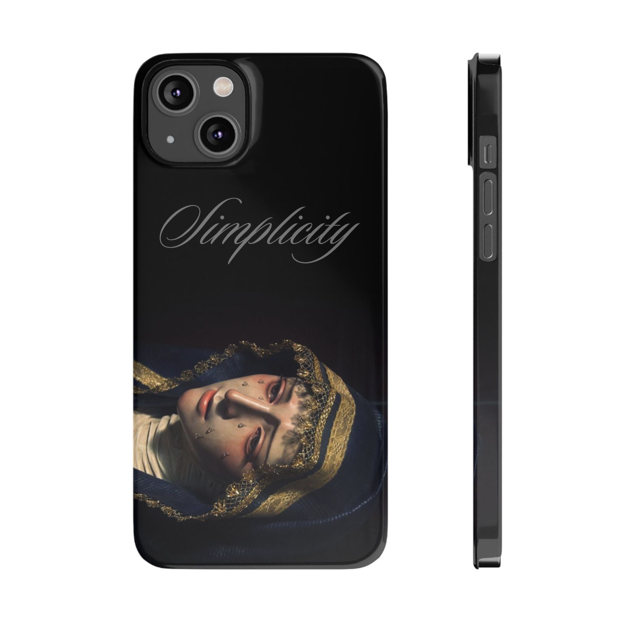 Simplicity Portrait Slim Phone Case — Elegant Vintage Art Cover