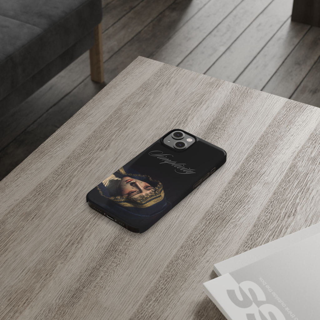 Simplicity Portrait Slim Phone Case — Elegant Vintage Art Cover