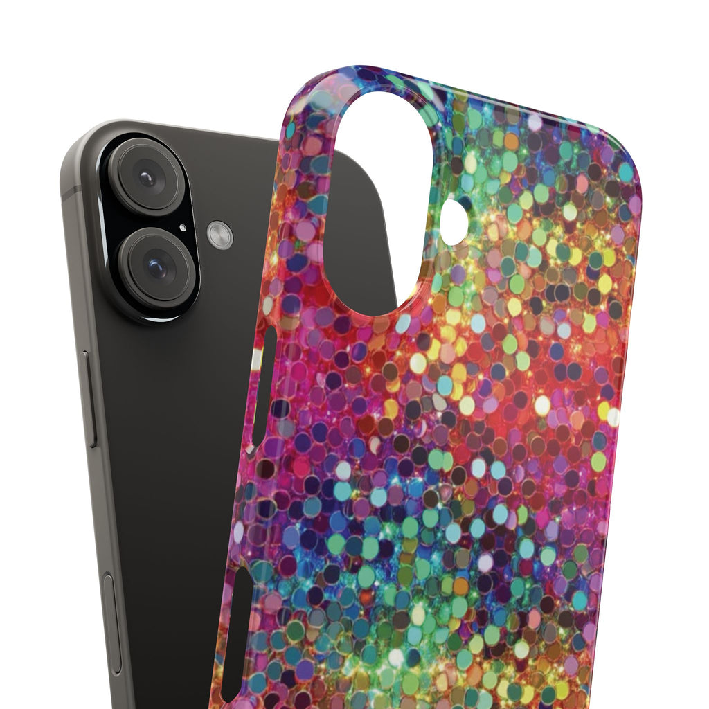 Colorful Glitter Confetti Dot Galaxy Pattern
