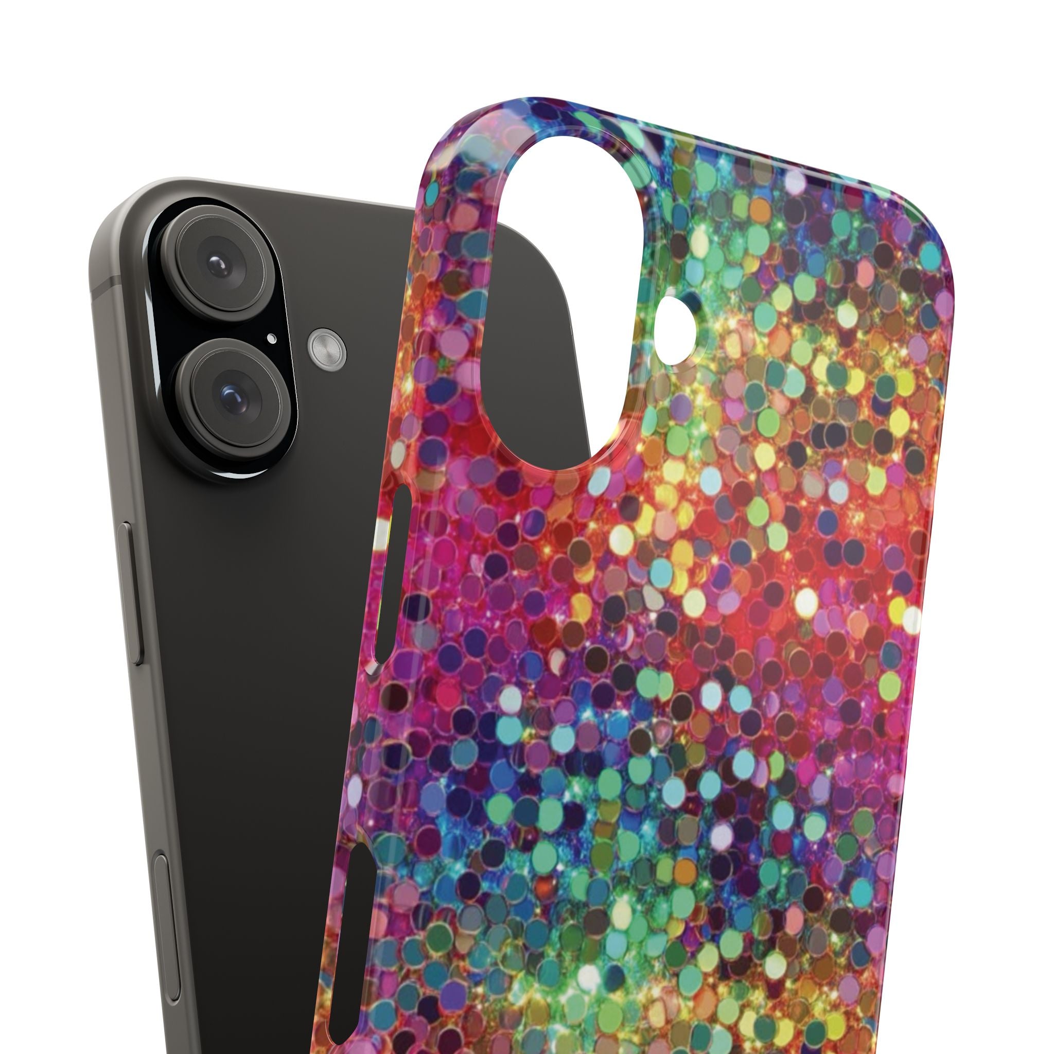 Colorful Glitter Confetti Dot Galaxy Pattern