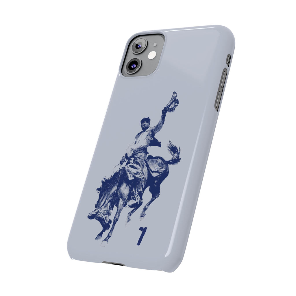Vintage Rodeo Cowboy Illustration Slim Protective Case