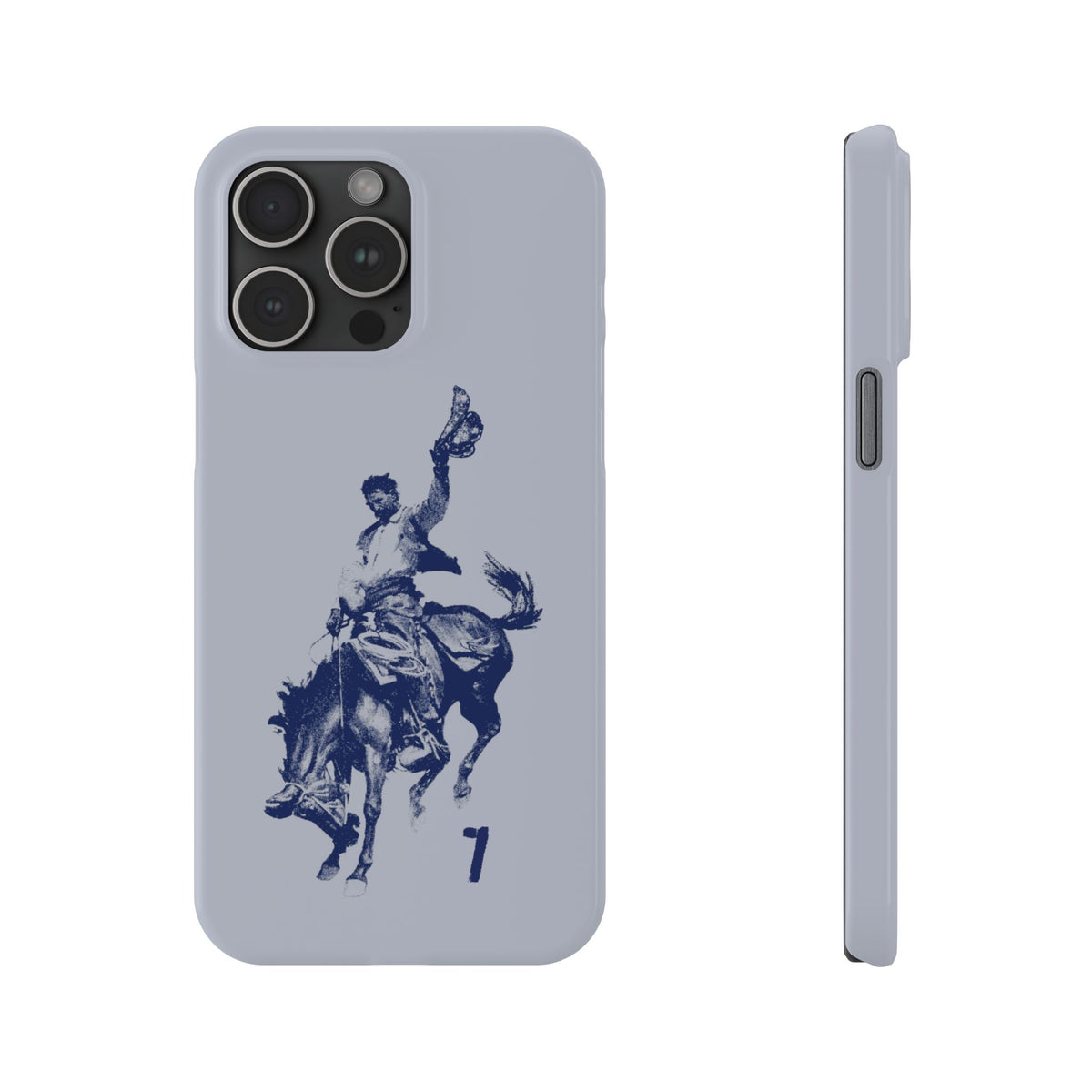 Vintage Rodeo Cowboy Illustration Slim Protective Case