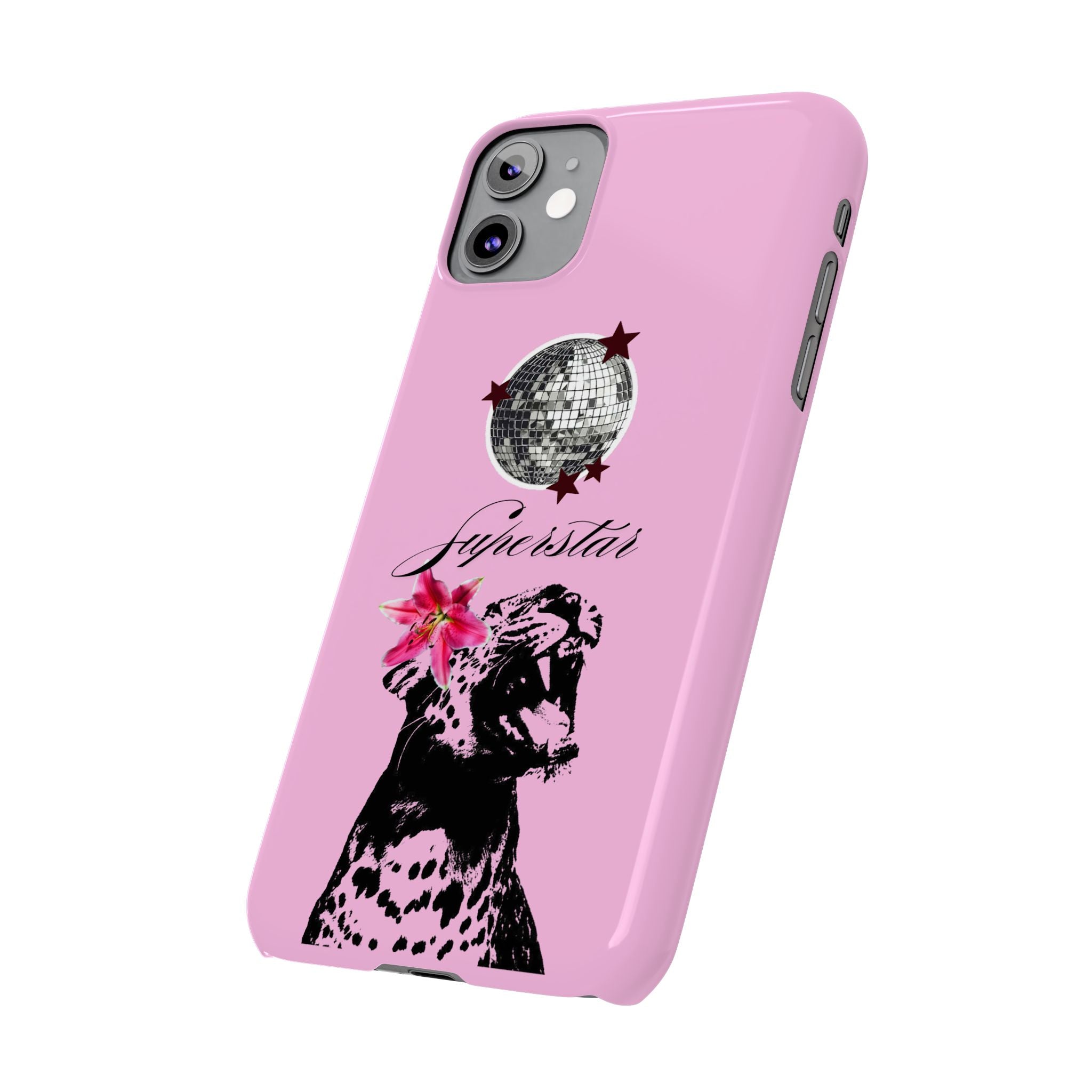 Pink Disco Cheetah "Superstar".