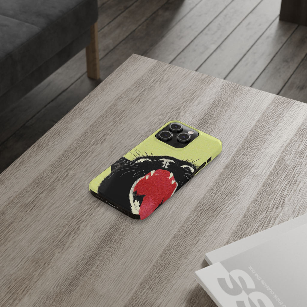 Black Cat Cute Retro Kitty Phone Cover
