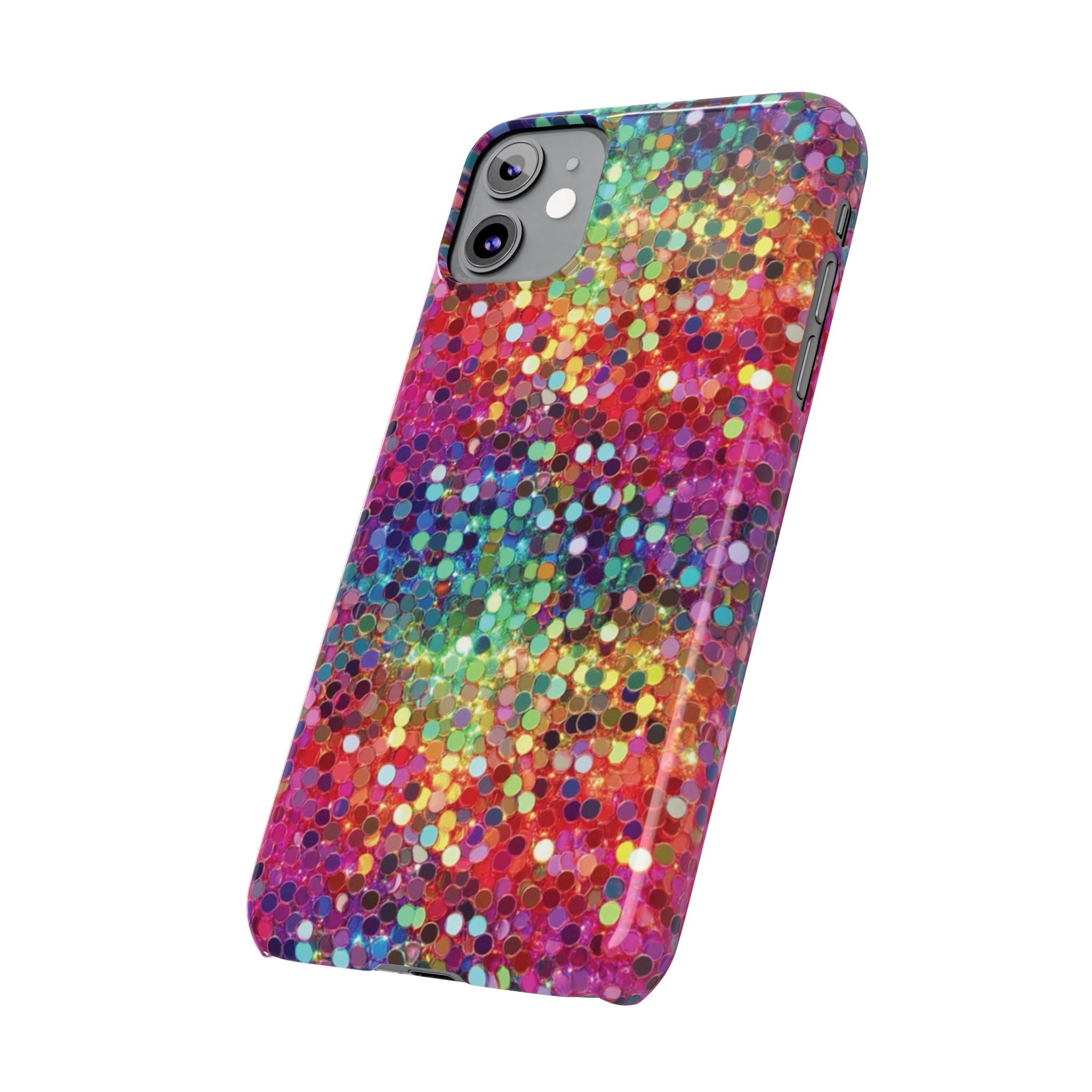 Colorful Glitter Confetti Dot Galaxy Pattern