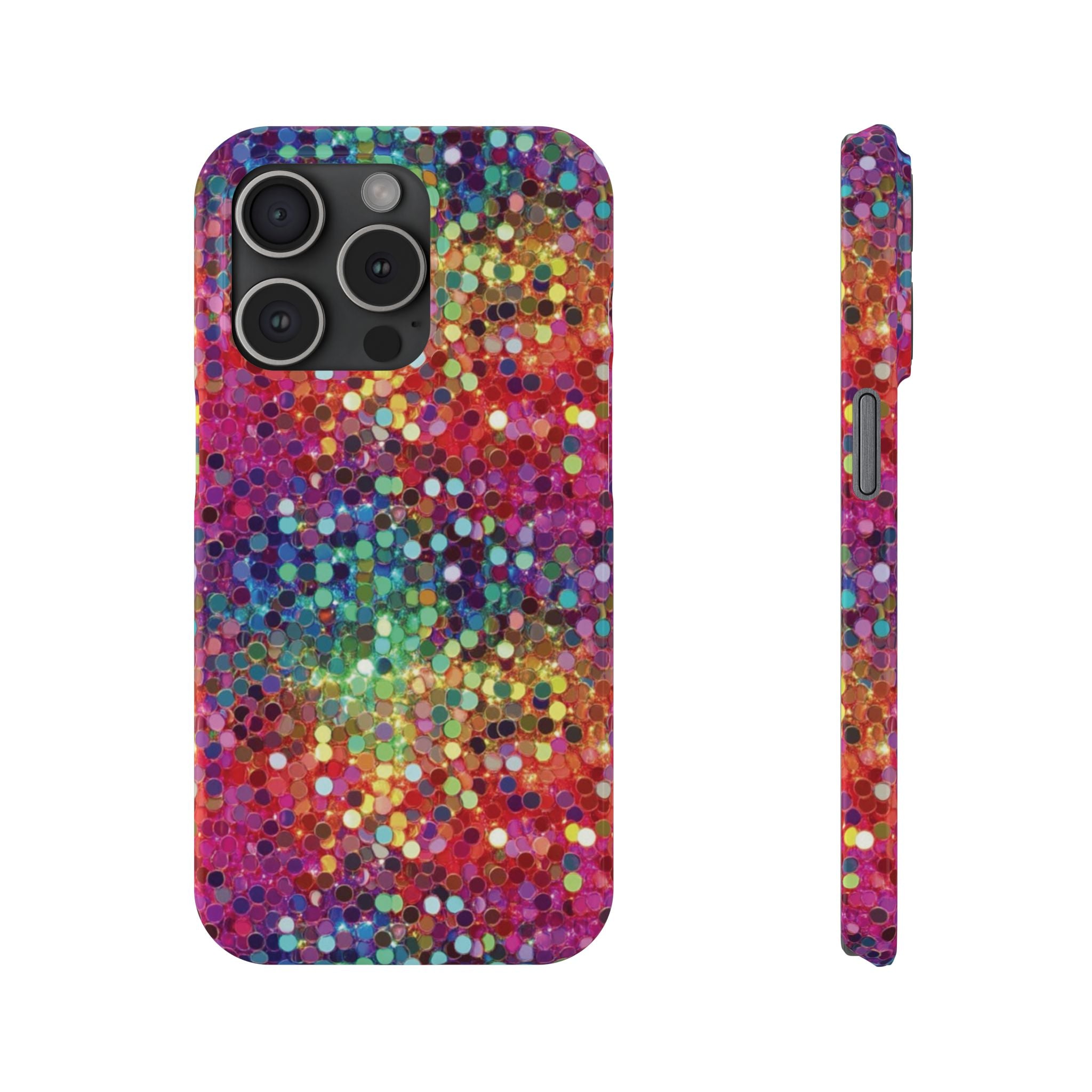 Colorful Glitter Confetti Dot Galaxy Pattern