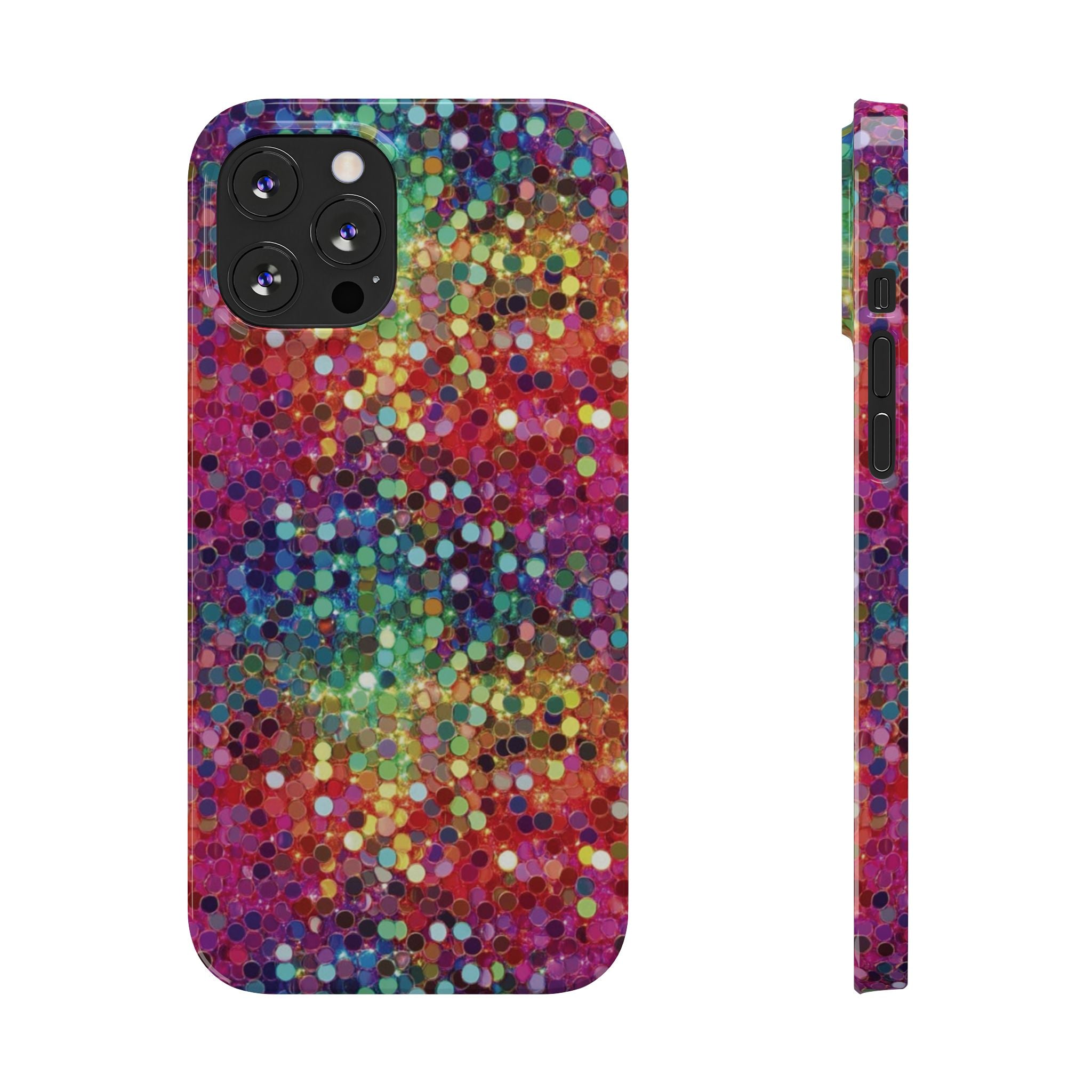 Colorful Glitter Confetti Dot Galaxy Pattern