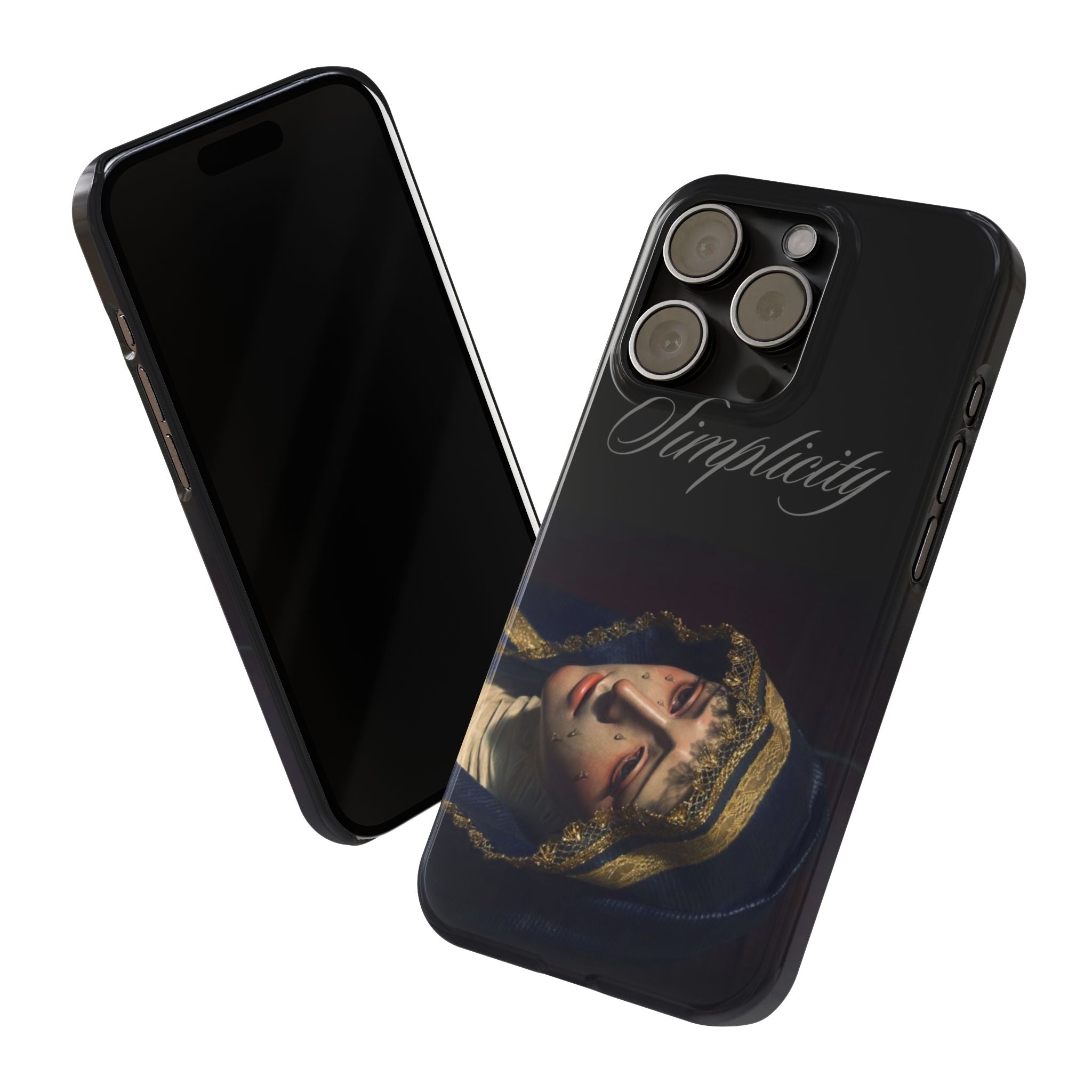 Simplicity Portrait Slim Phone Case — Elegant Vintage Art Cover