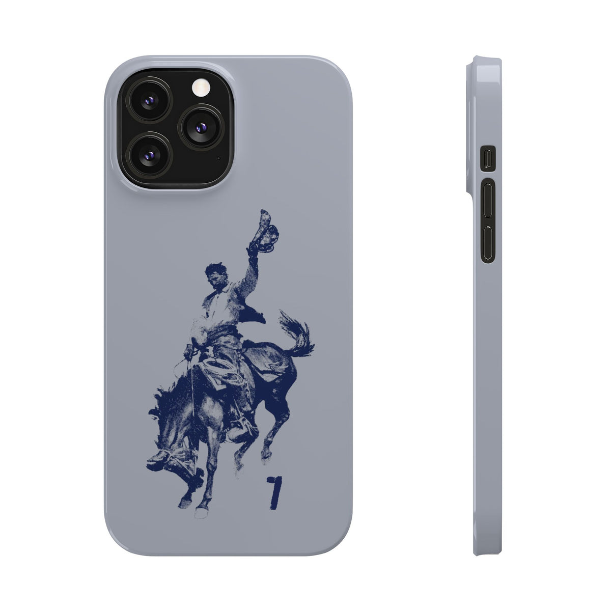 Vintage Rodeo Cowboy Illustration Slim Protective Case