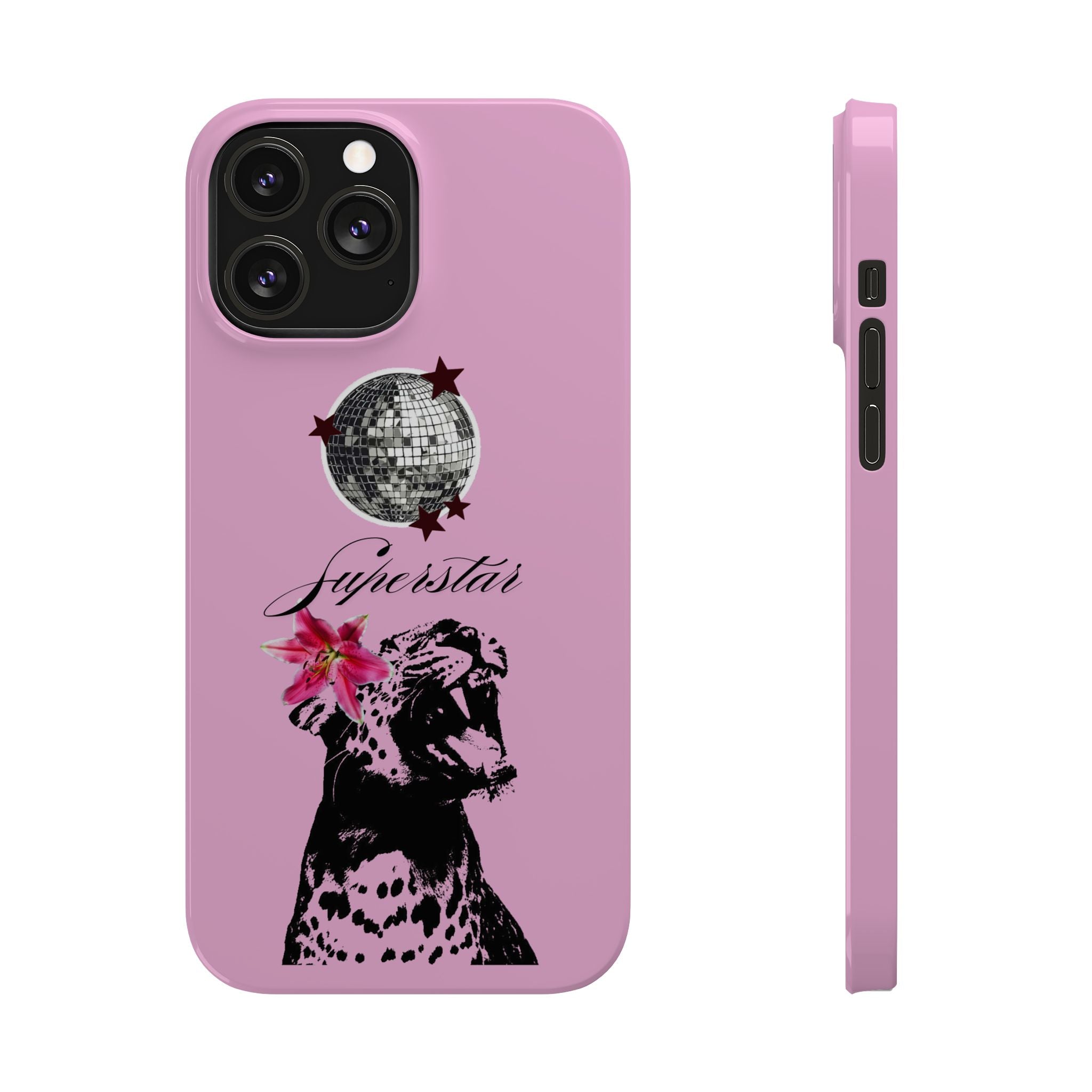 Pink Disco Cheetah "Superstar".