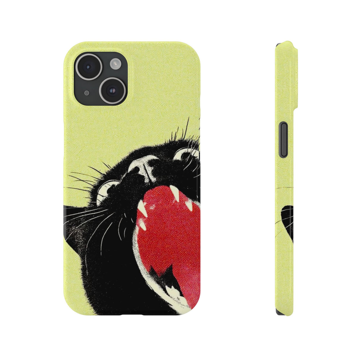 Black Cat Cute Retro Kitty Phone Cover