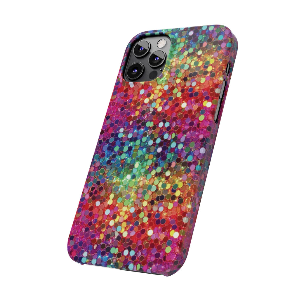 Colorful Glitter Confetti Dot Galaxy Pattern