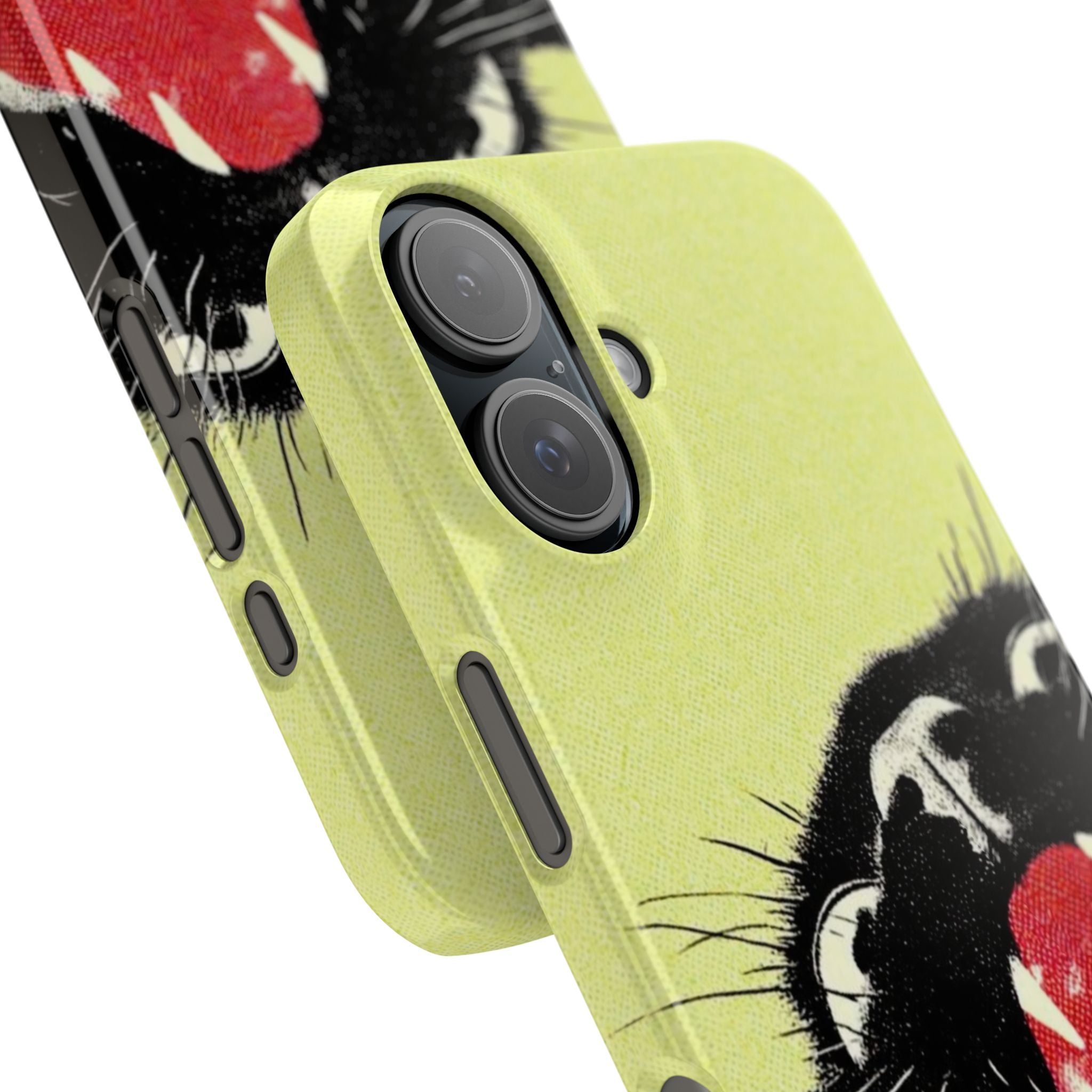 Black Cat Cute Retro Kitty Phone Cover