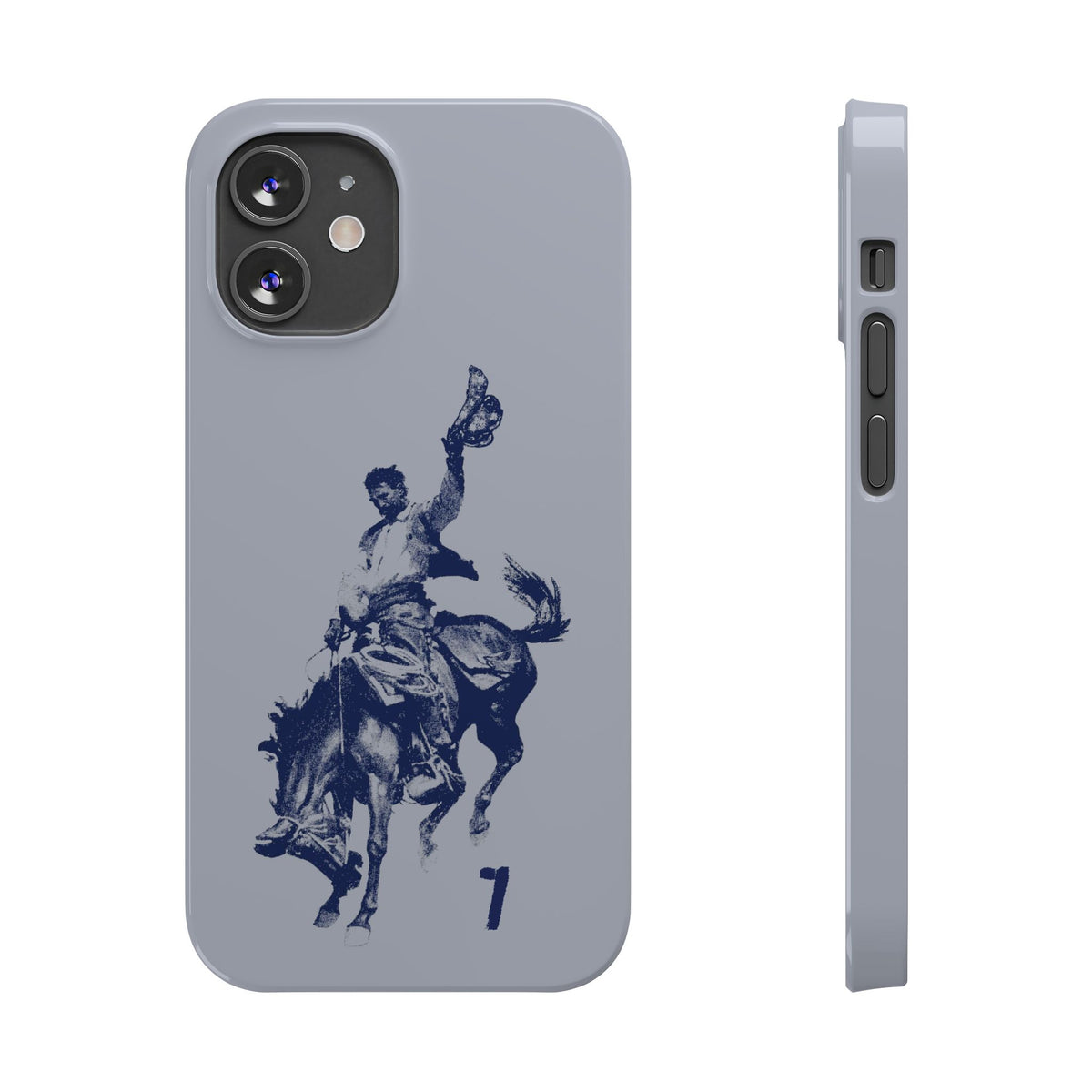 Vintage Rodeo Cowboy Illustration Slim Protective Case