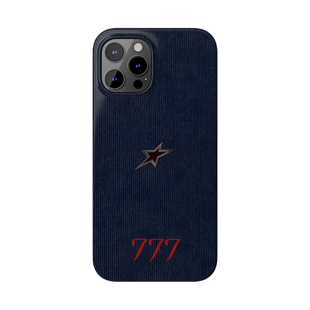 Navy Star Accent with Red 777 Monogram