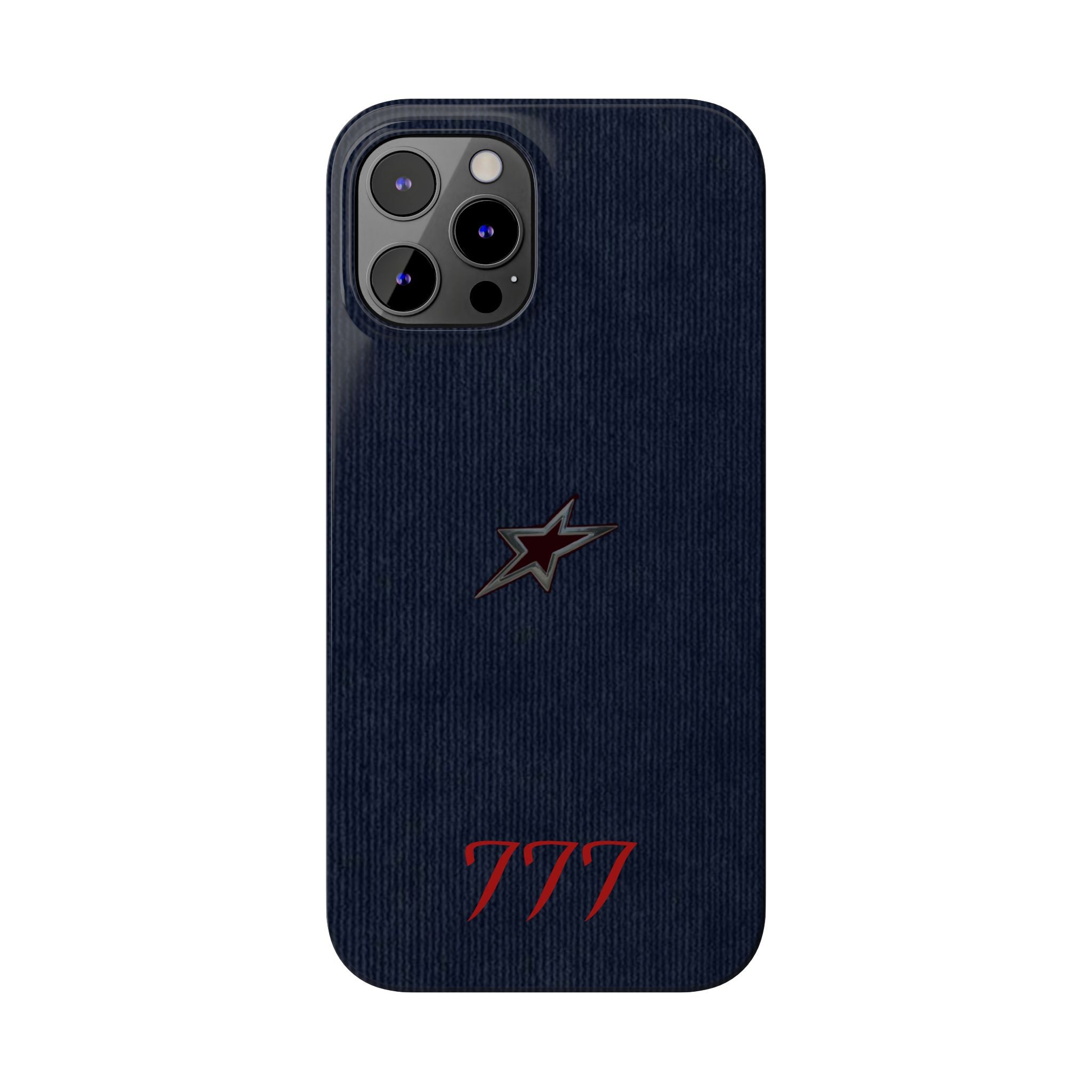 Navy Star Accent with Red 777 Monogram